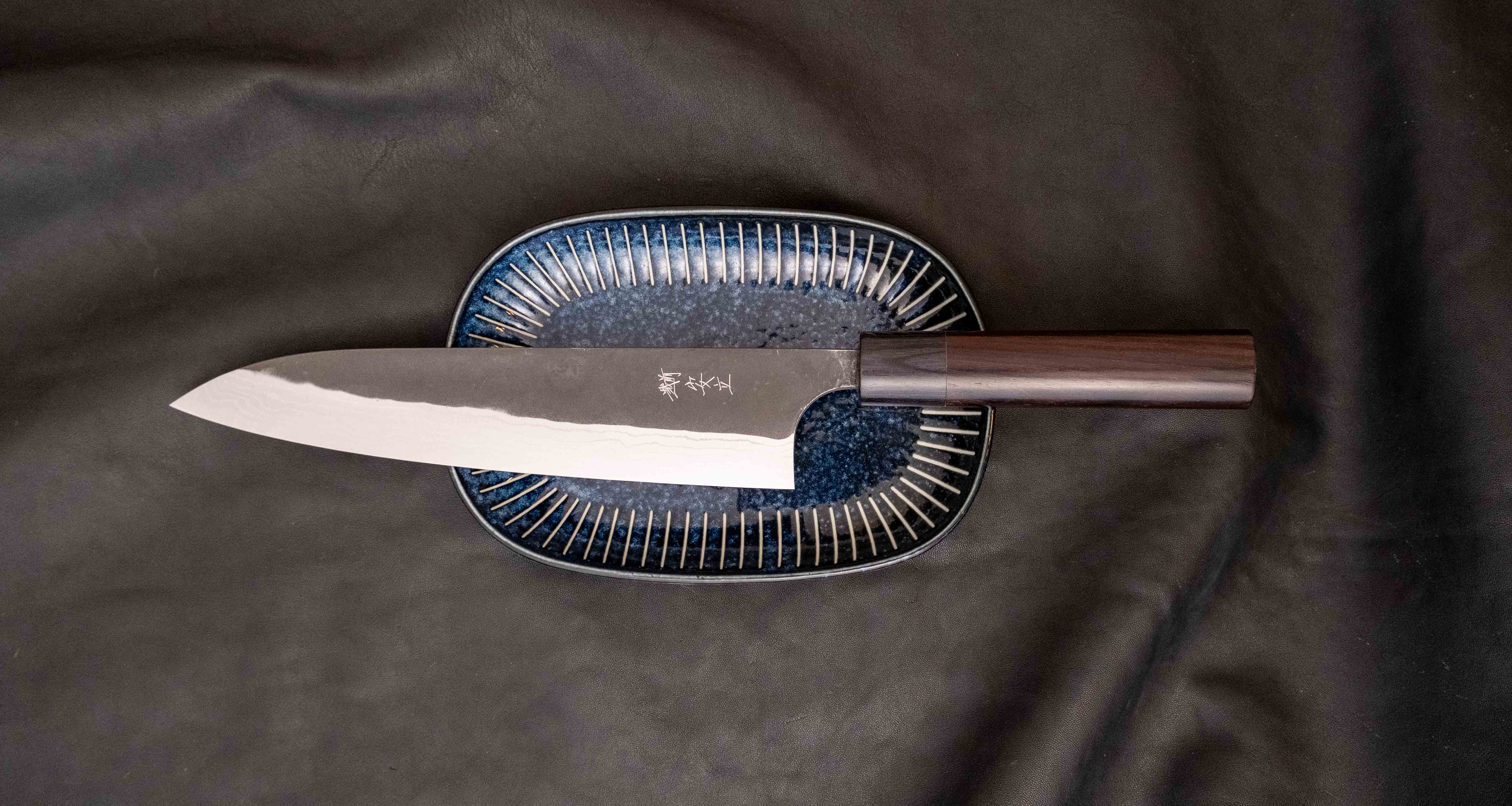 Anryu Gyuto Shirogami #1 Kuro-uchi 210mm (8.3") - Image 4