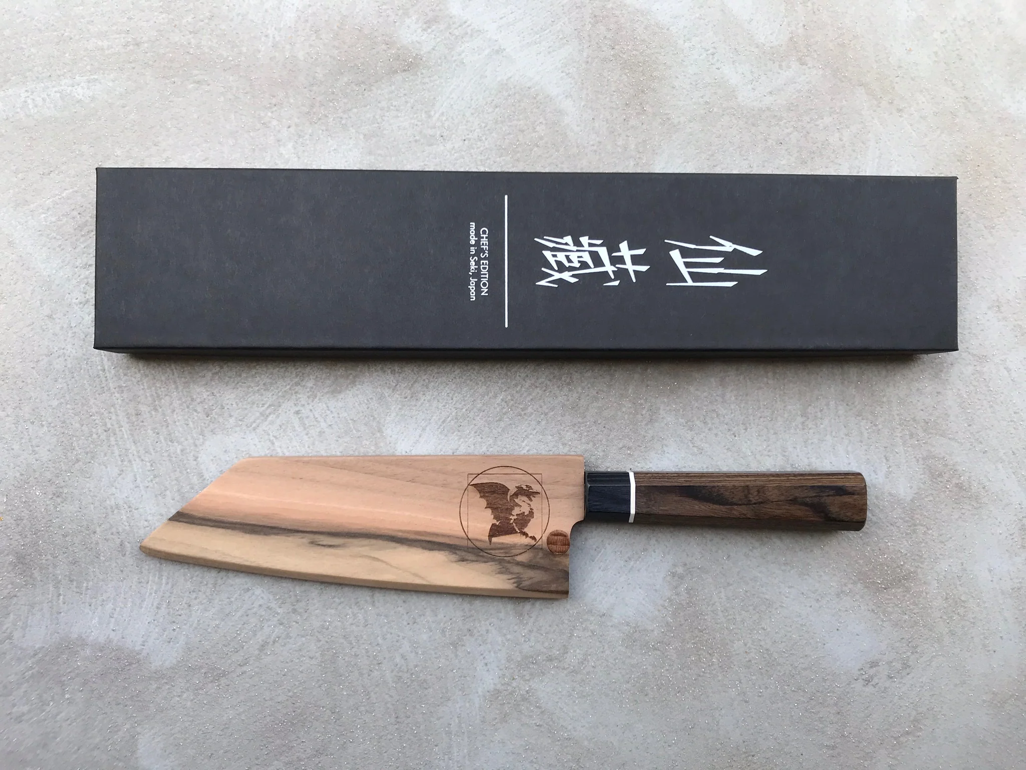Bunka Black Damascus 165mm (6.5") - Image 19