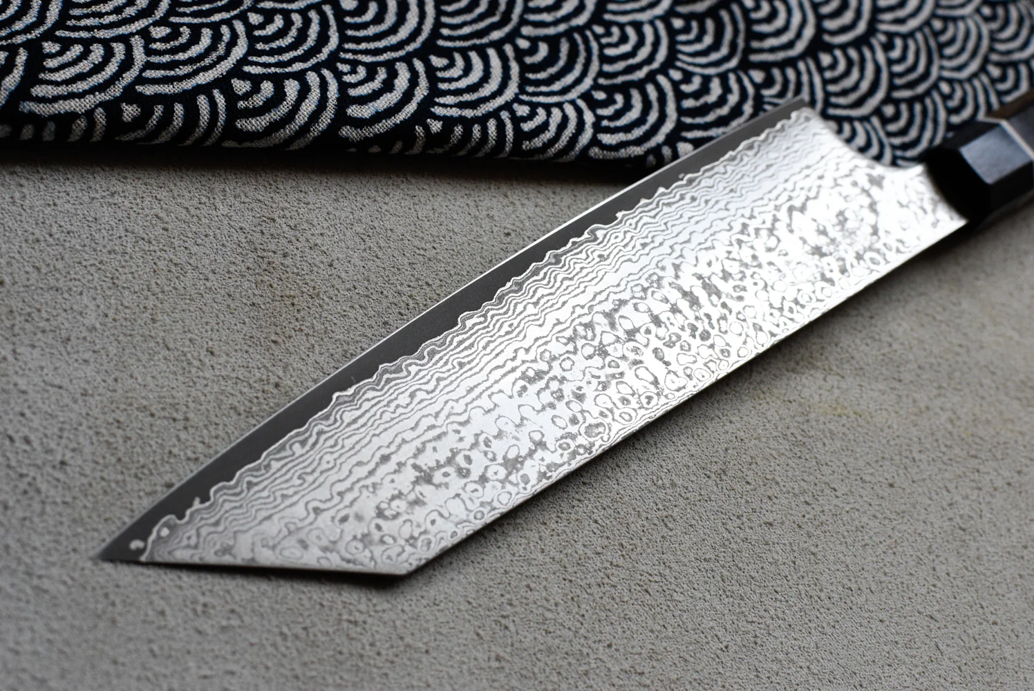 Bunka Black Damascus 200mm (7.9") - Image 3