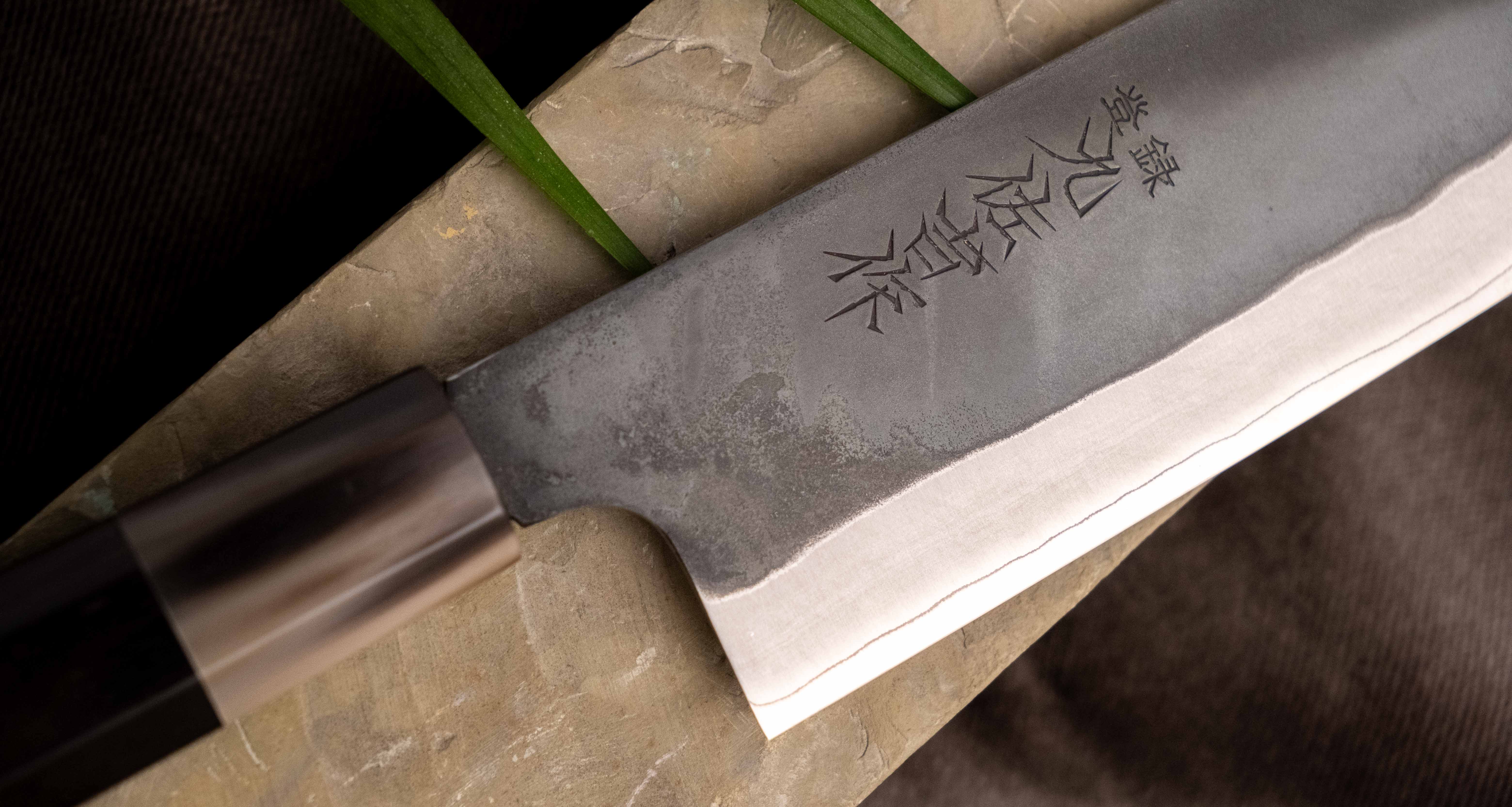 HAP-40 Santoku Black Ebony Blond Buffalo 180mm (7.1") - Image 5