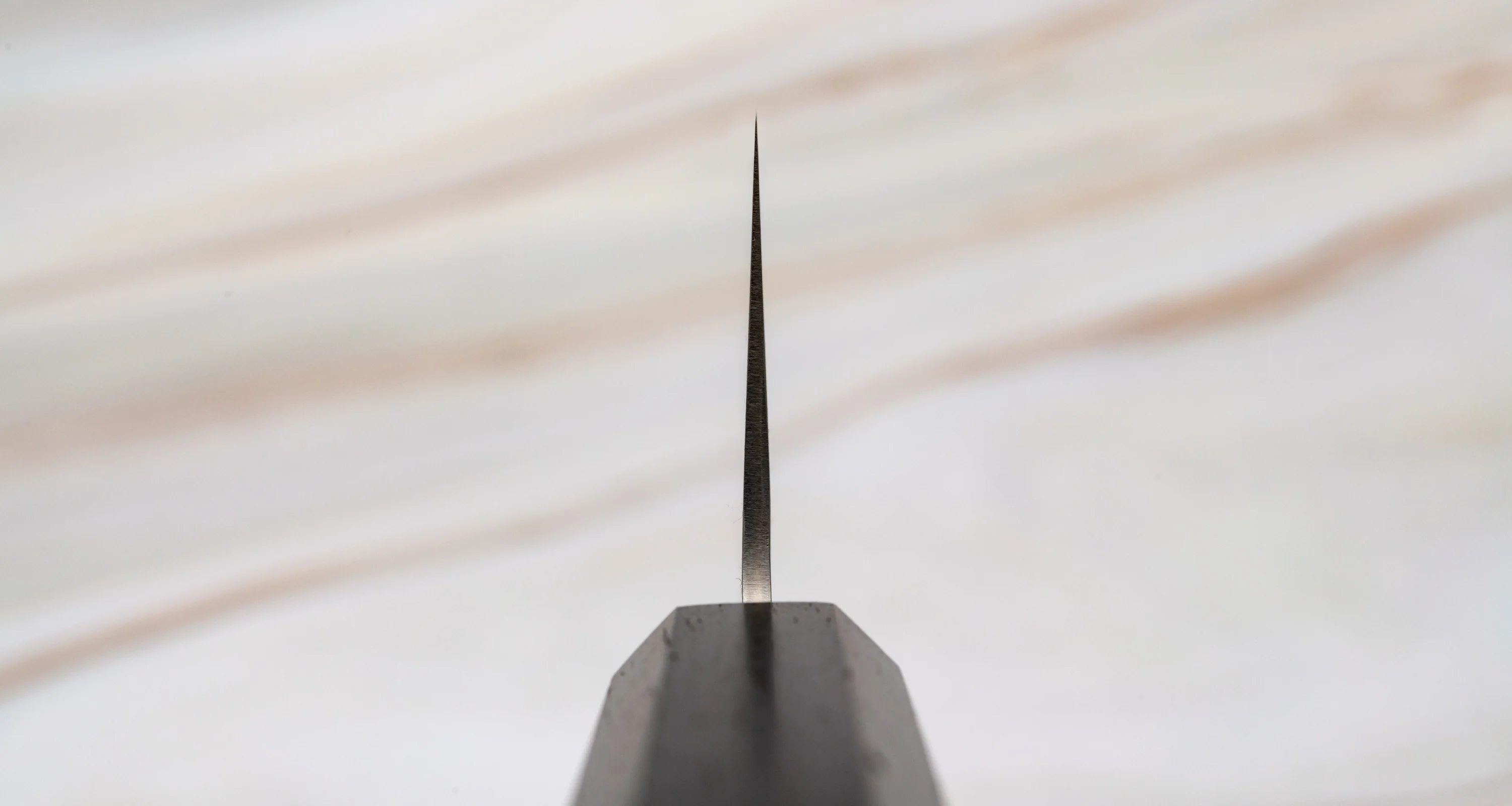 Hatsukokoro Ginrei Gyuto Ginsanko Nashiji Ebony 210mm (8.3") - Image 3