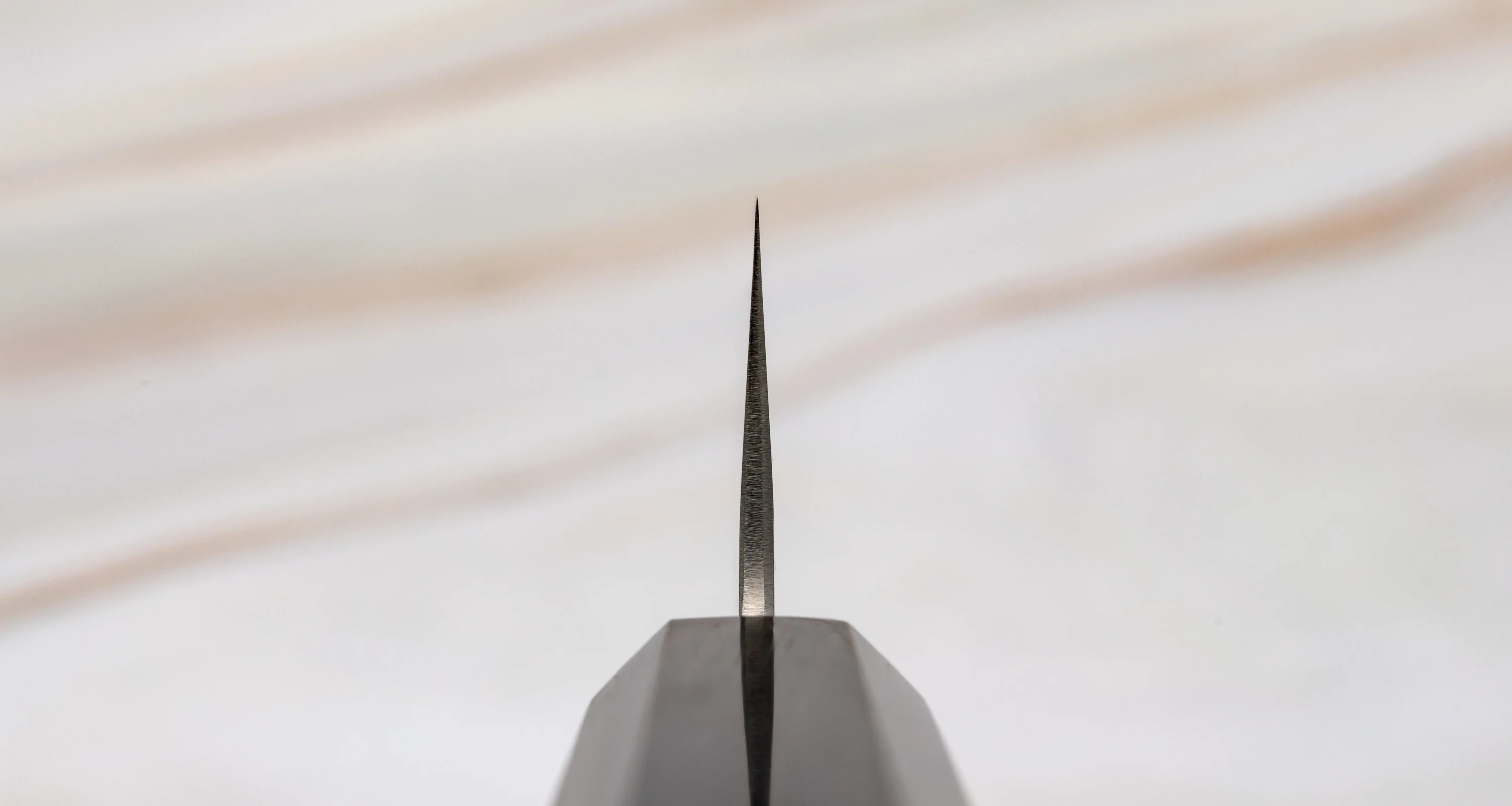 Hatsukokoro Ginrei Kiri-Gyuto Ginsanko Nashiji Ebony 205mm (8.1") - Image 3