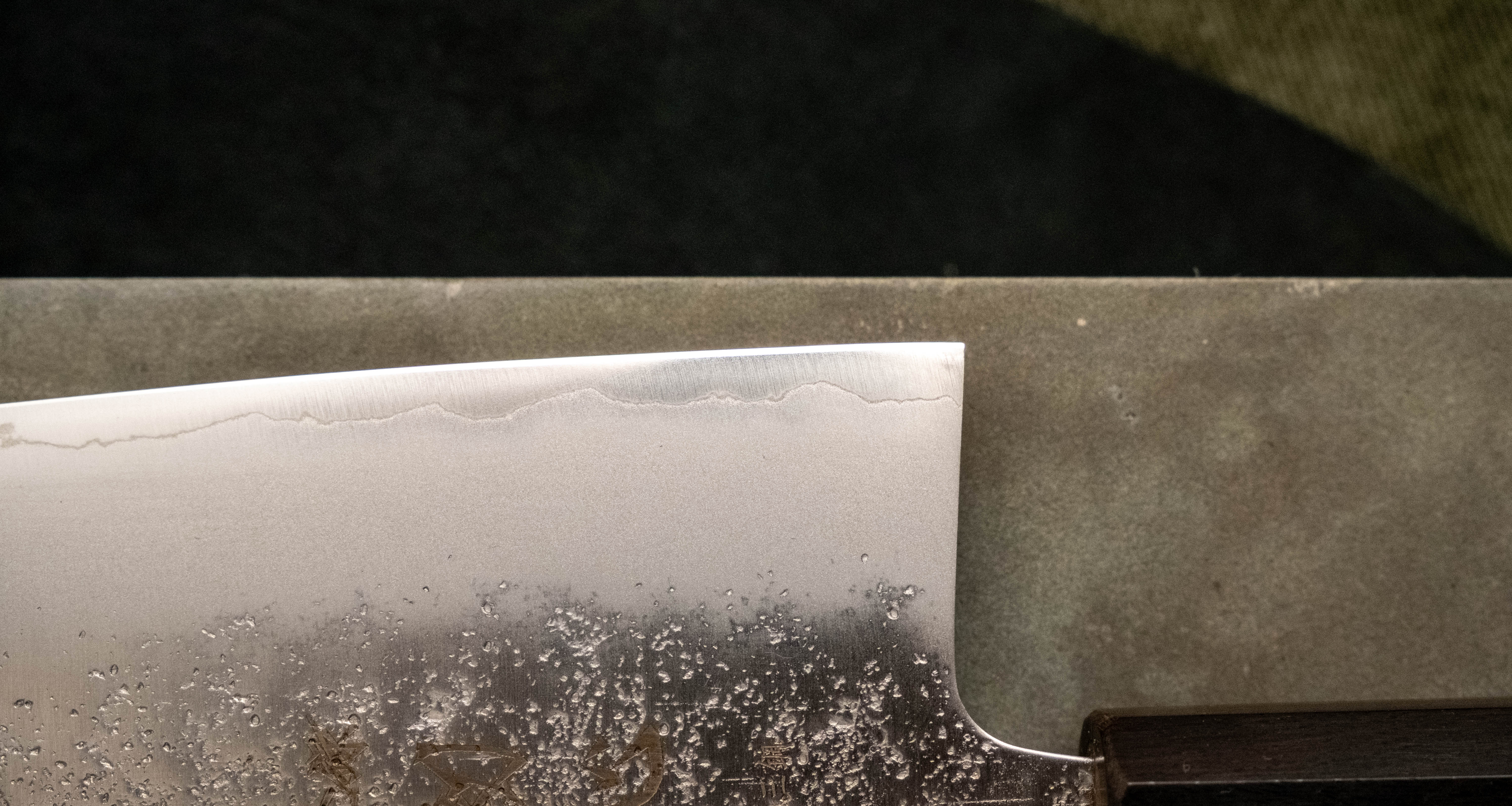Hatsukokoro Ginrei Santoku Ginsanko Nashiji Ebony 170mm (6.7") - Image 6