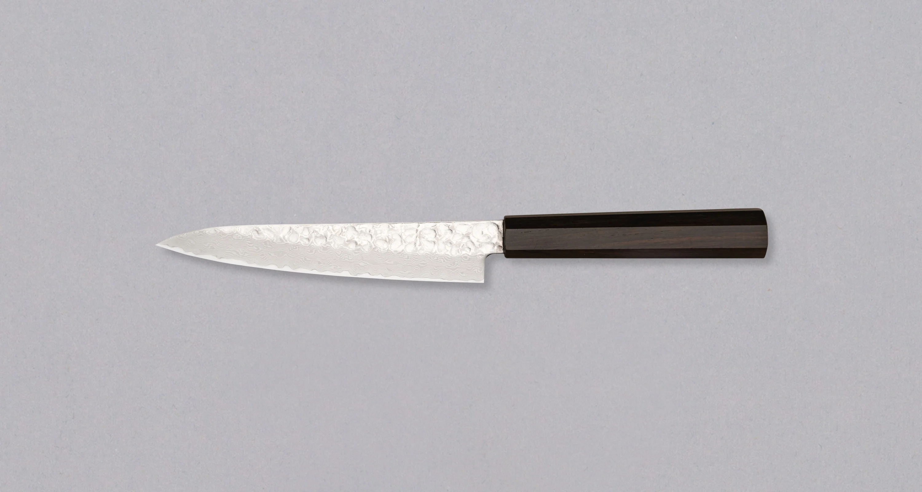 Hayabusa Petty VG-10 Tsuchime Damascus Ebony 150mm (5.9") - Image 2