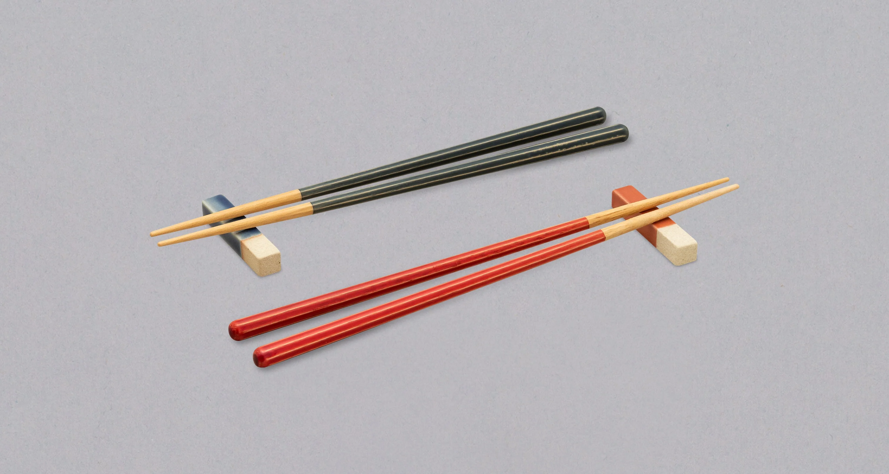 Haze Chopstick Gift Set – Navy Blue and Red - Image 2