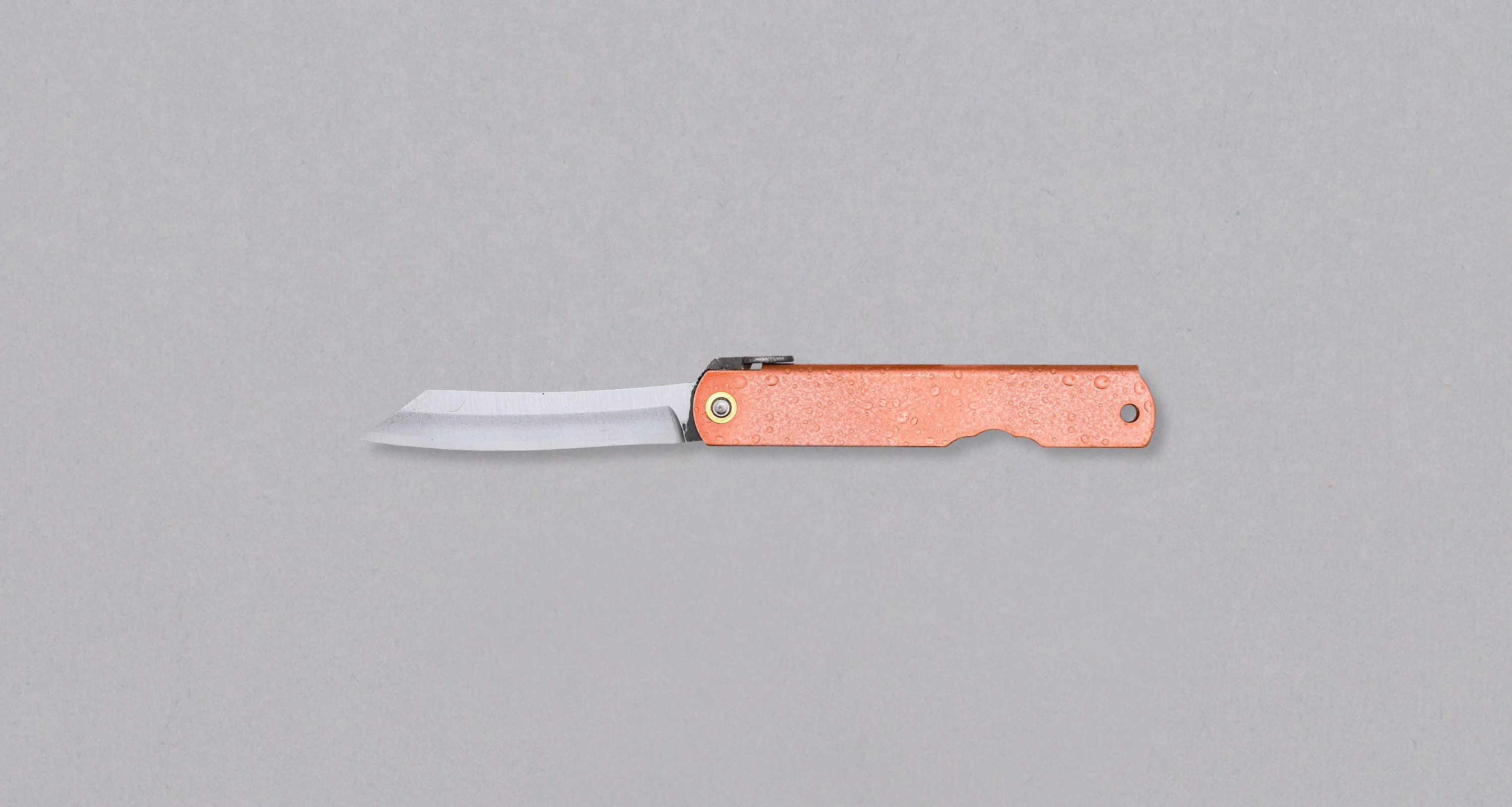 Higonokami Pocket Knife Mizushibuki Pink 75mm (3") - Image 2