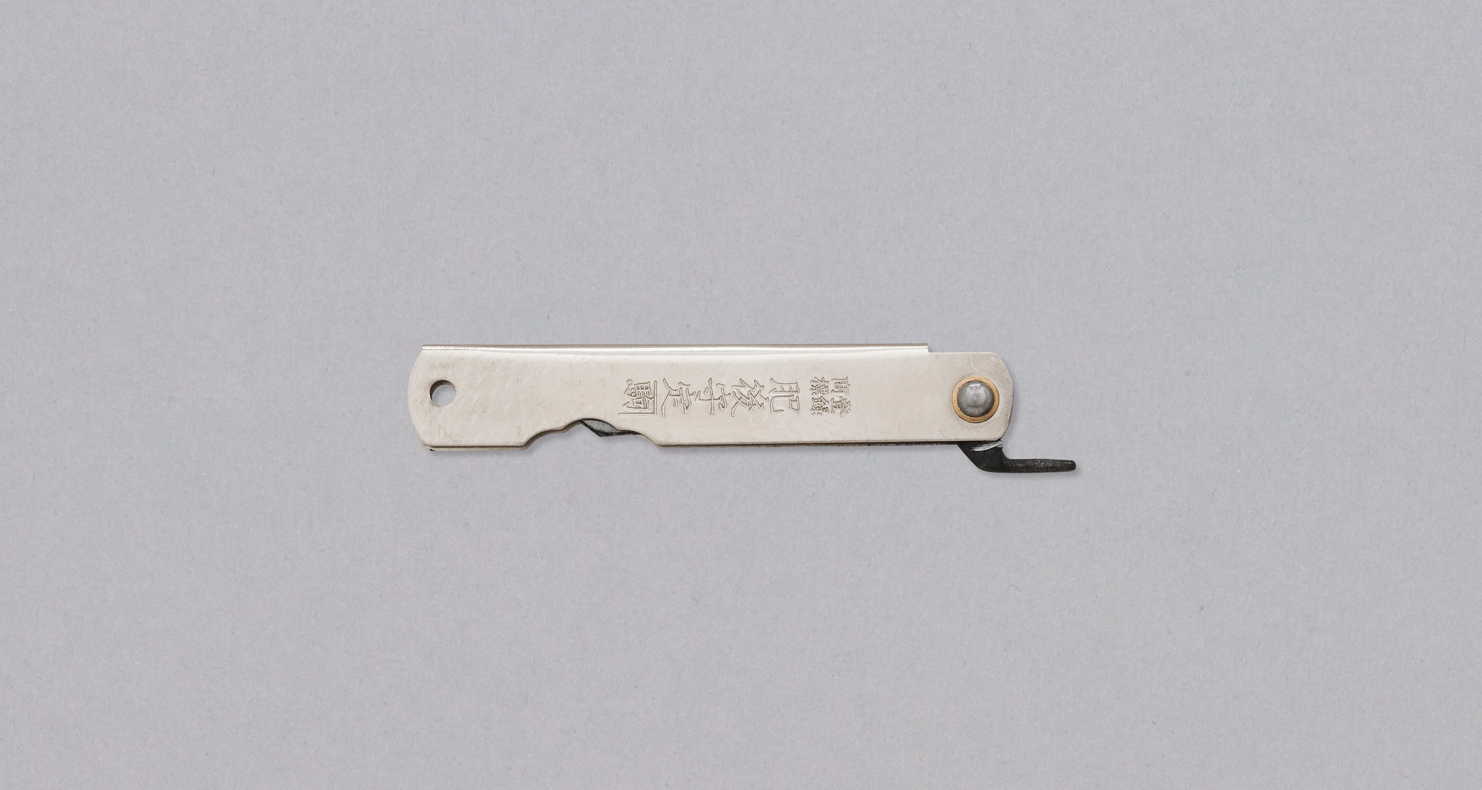Higonokami Pocket Knife SILVER 65mm (2.6") - Image 2