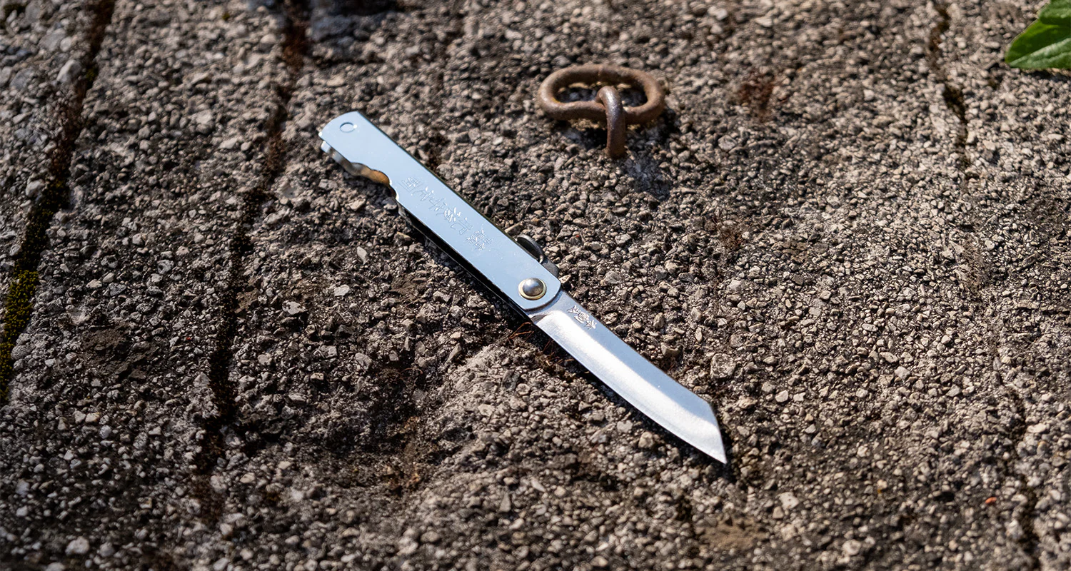 Higonokami Pocket Knife SILVER 65mm (2.6") - Image 5