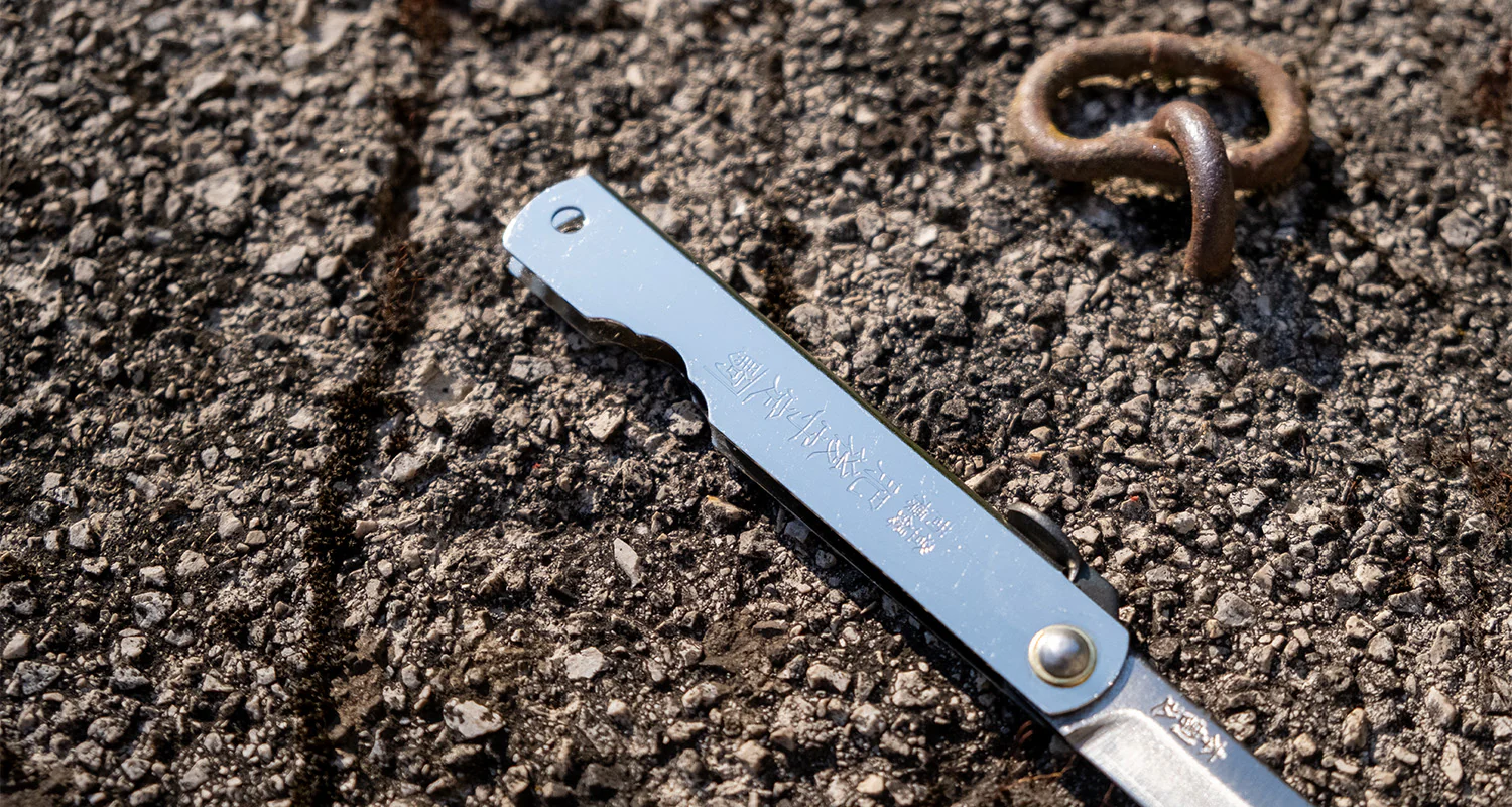 Higonokami Pocket Knife SILVER 65mm (2.6") - Image 6