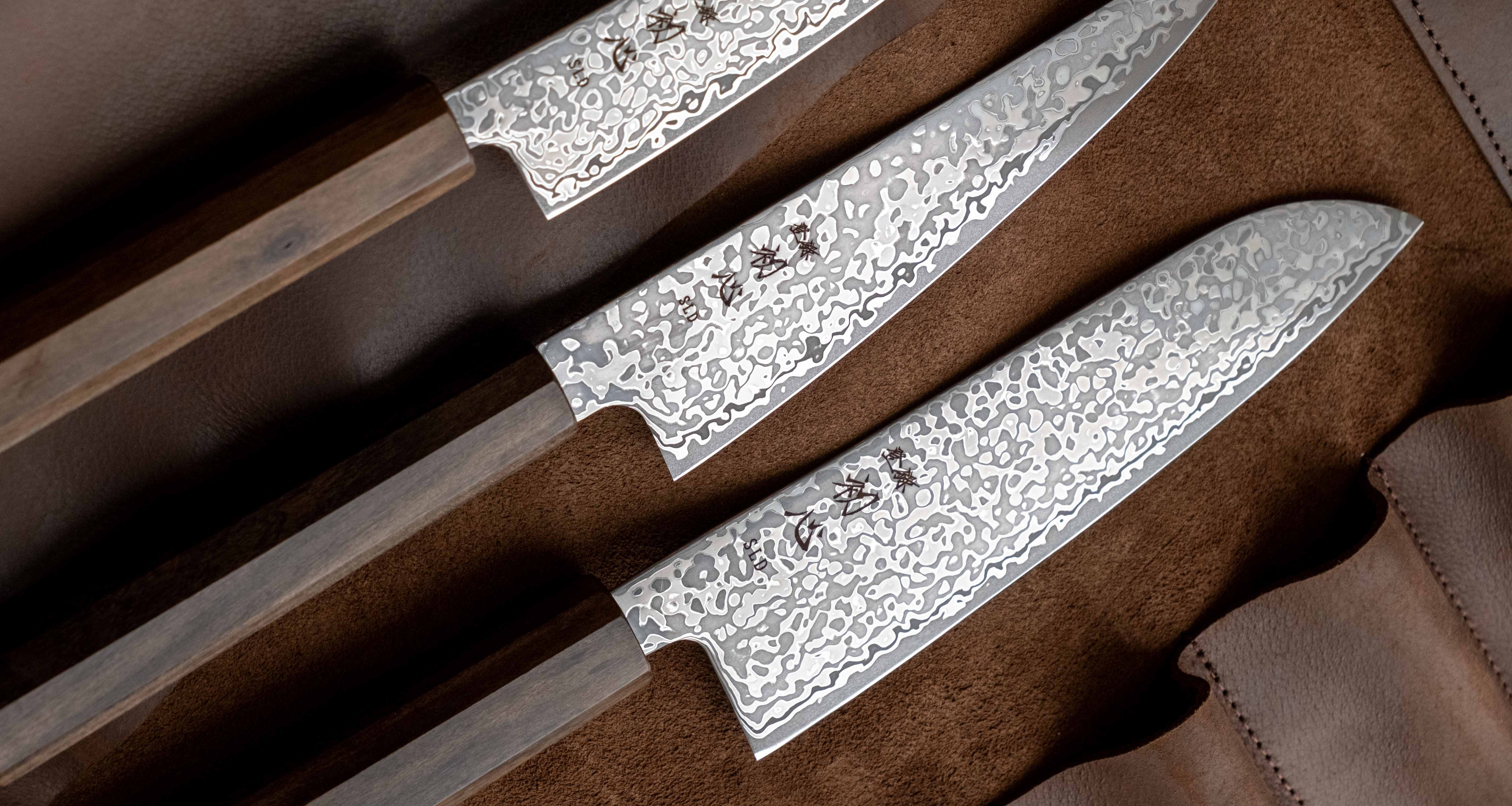 Hikari Santoku SLD Kurozome Damascus 170mm (6.7") - Image 6