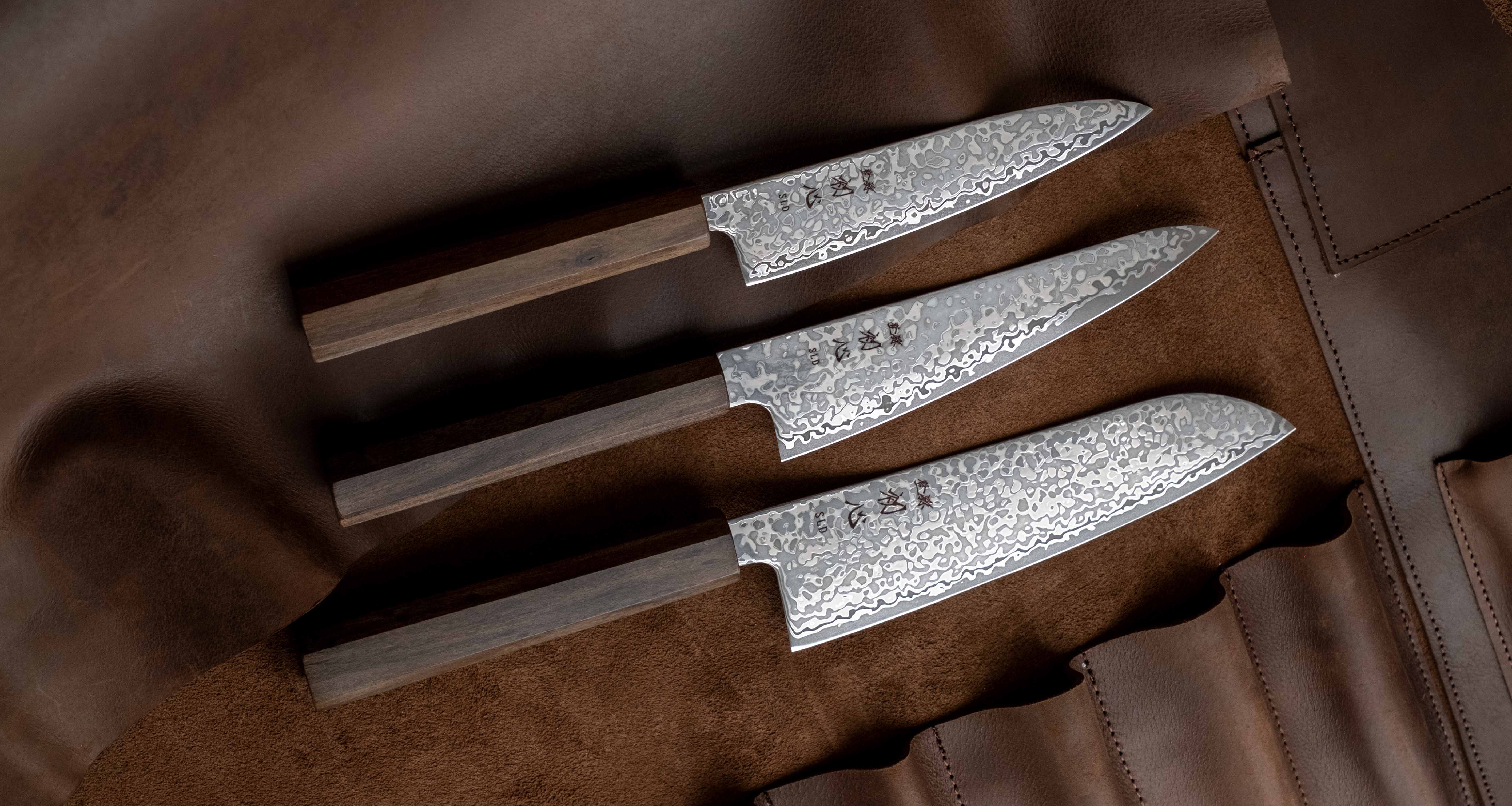 Hikari Santoku SLD Kurozome Damascus 170mm (6.7") - Image 5