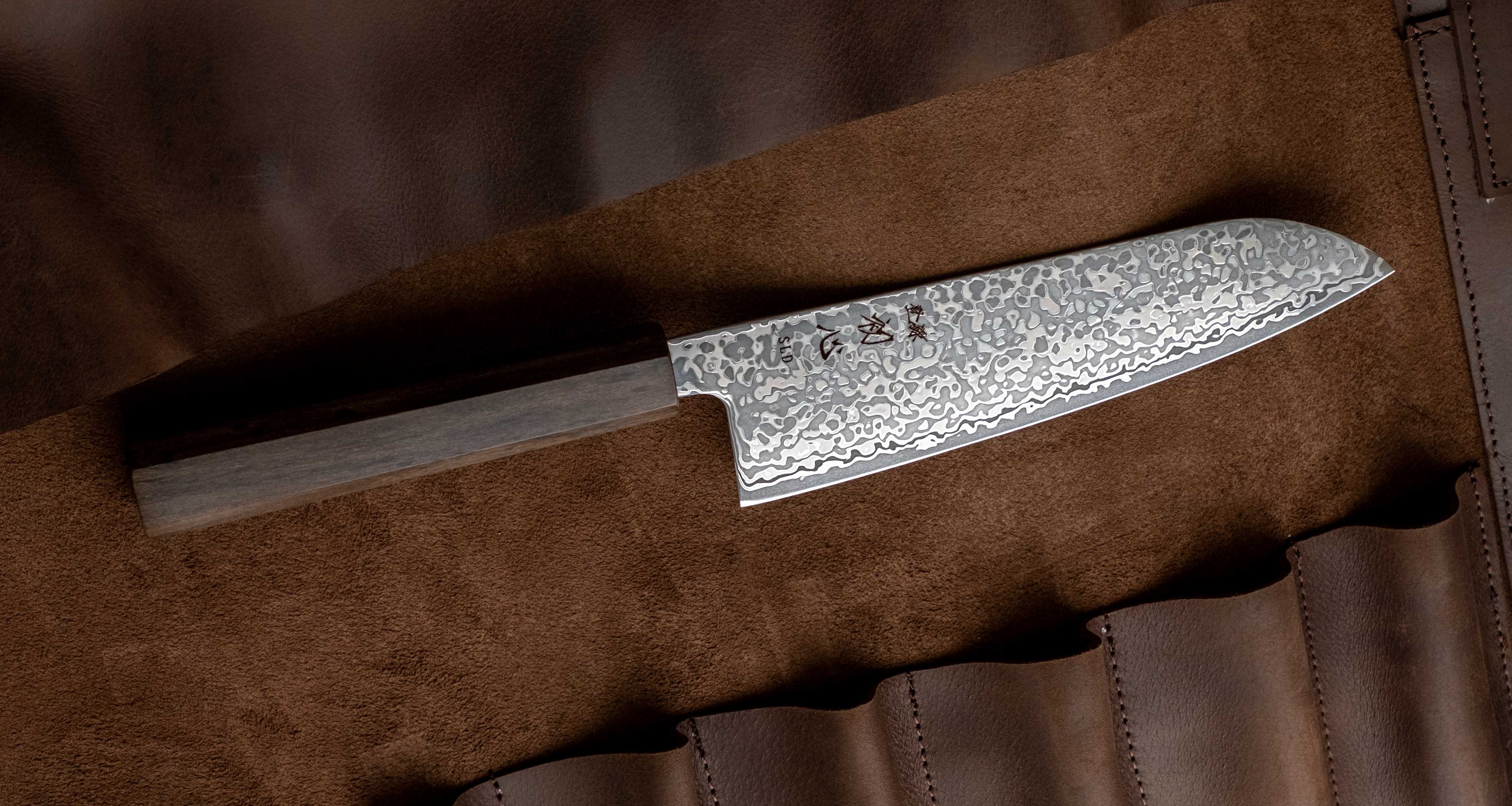 Hikari Santoku SLD Kurozome Damascus 170mm (6.7") - Image 4