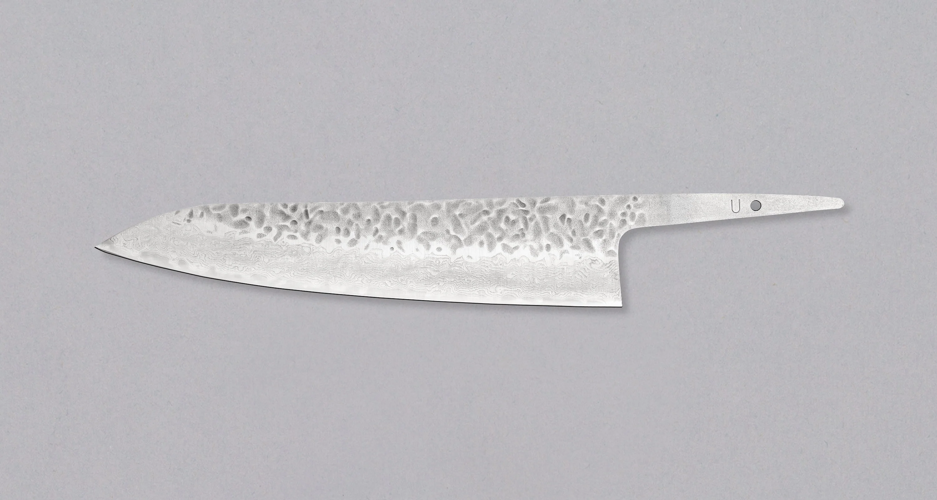 Hokiyama Gyuto Matte Damascus AUS-10 210mm (8.3") - BLADE - Image 2