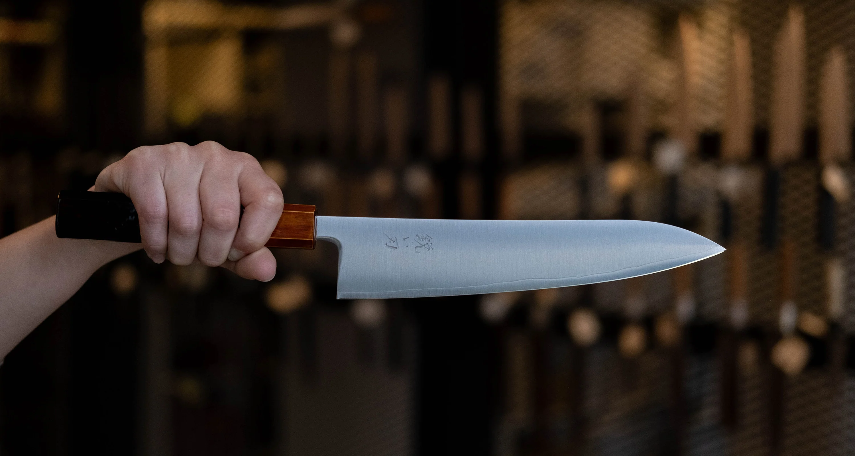 Hokiyama Gyuto SRS13 Migaki 210mm (8.3") [Oak] - Image 4