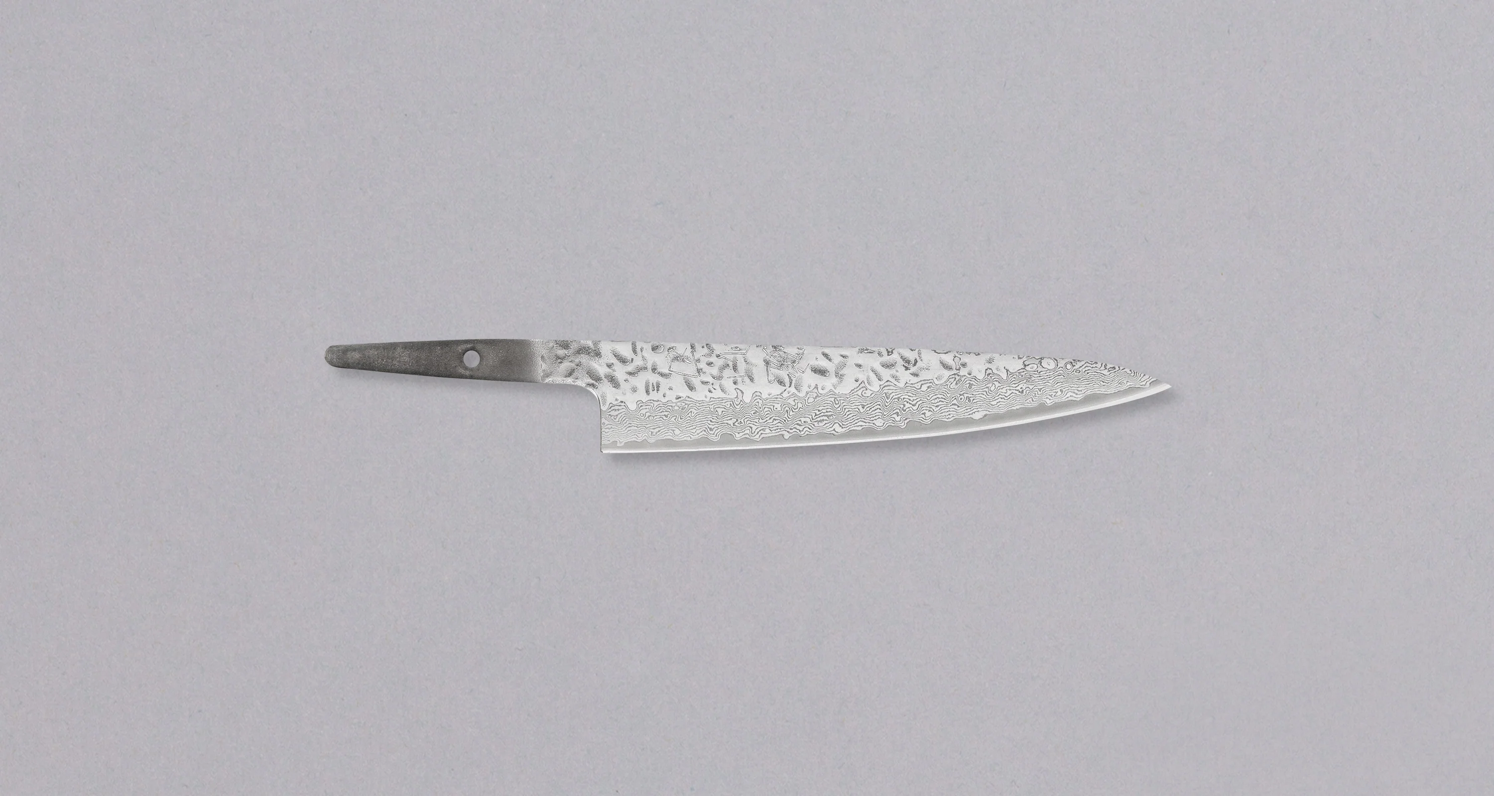 Hokiyama Petty AUS-10 Damascus 135mm (5.3") - BLADE