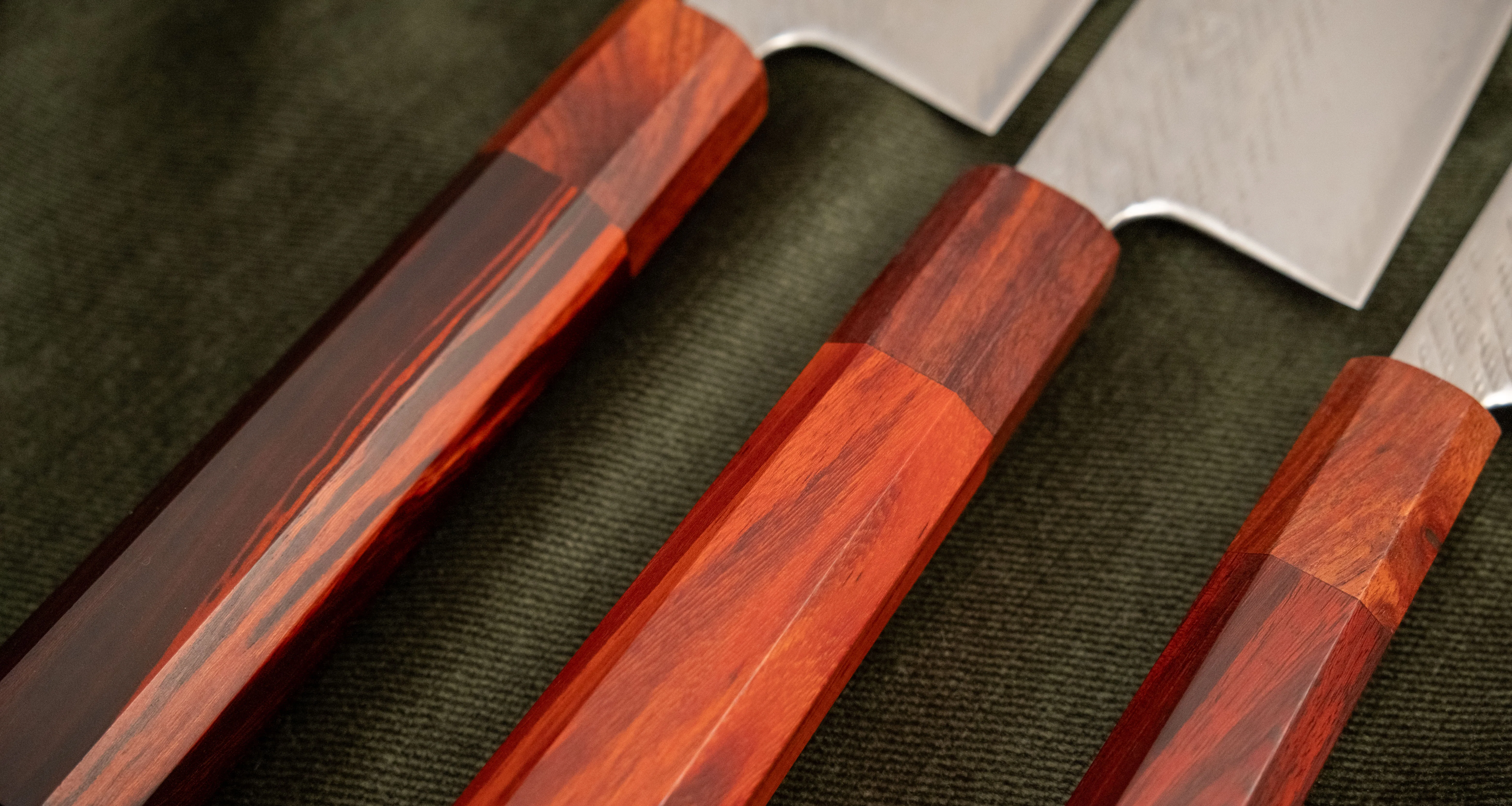 Hokiyama Petty Ginsanko Nawame Damascus 135mm (5.3") [Kaotan/Rosewood] - Image 11