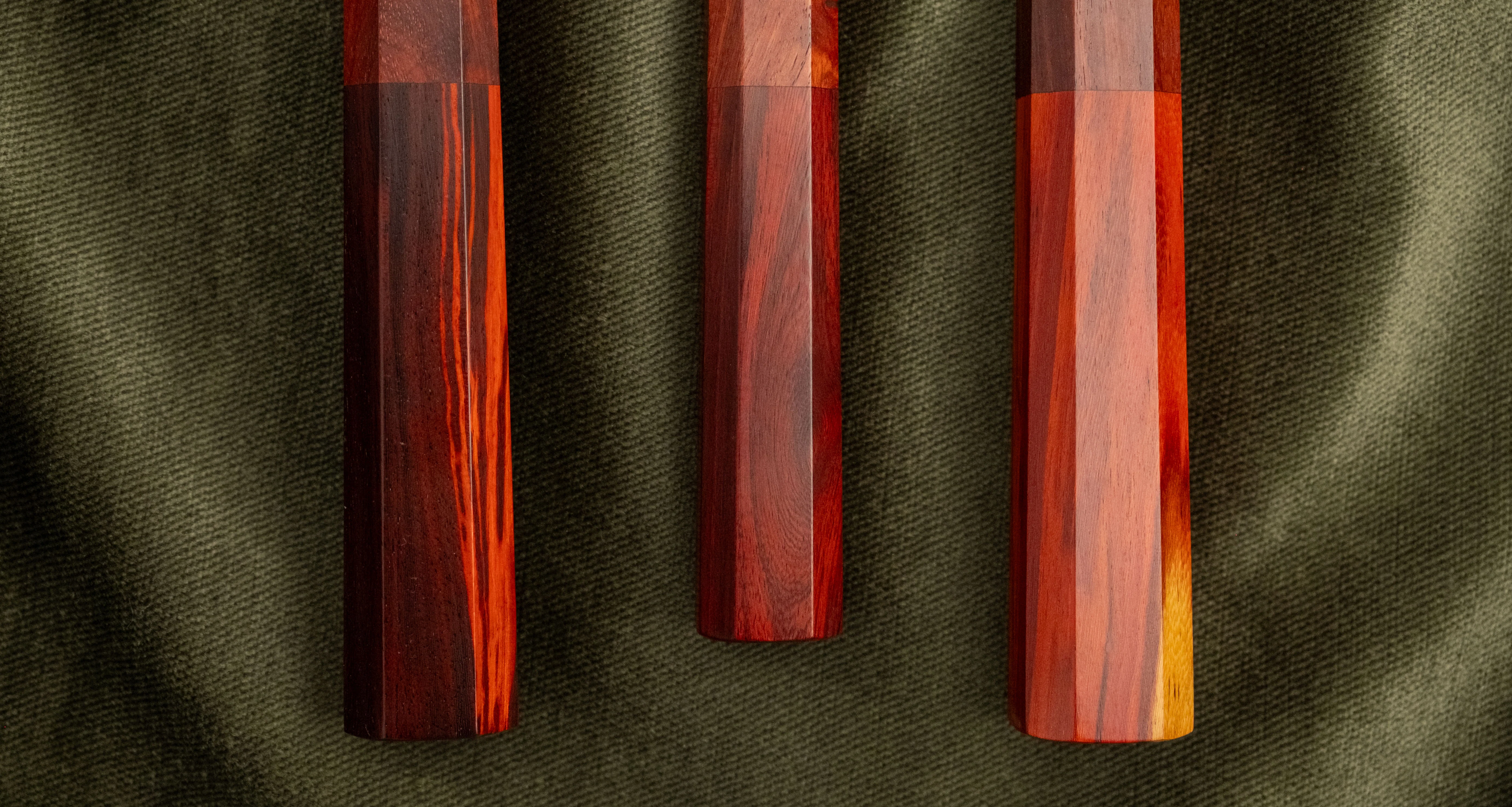 Hokiyama Santoku Ginsanko Nawame Damascus 165mm (6.5") [Kaotan/Rosewood] - Image 7