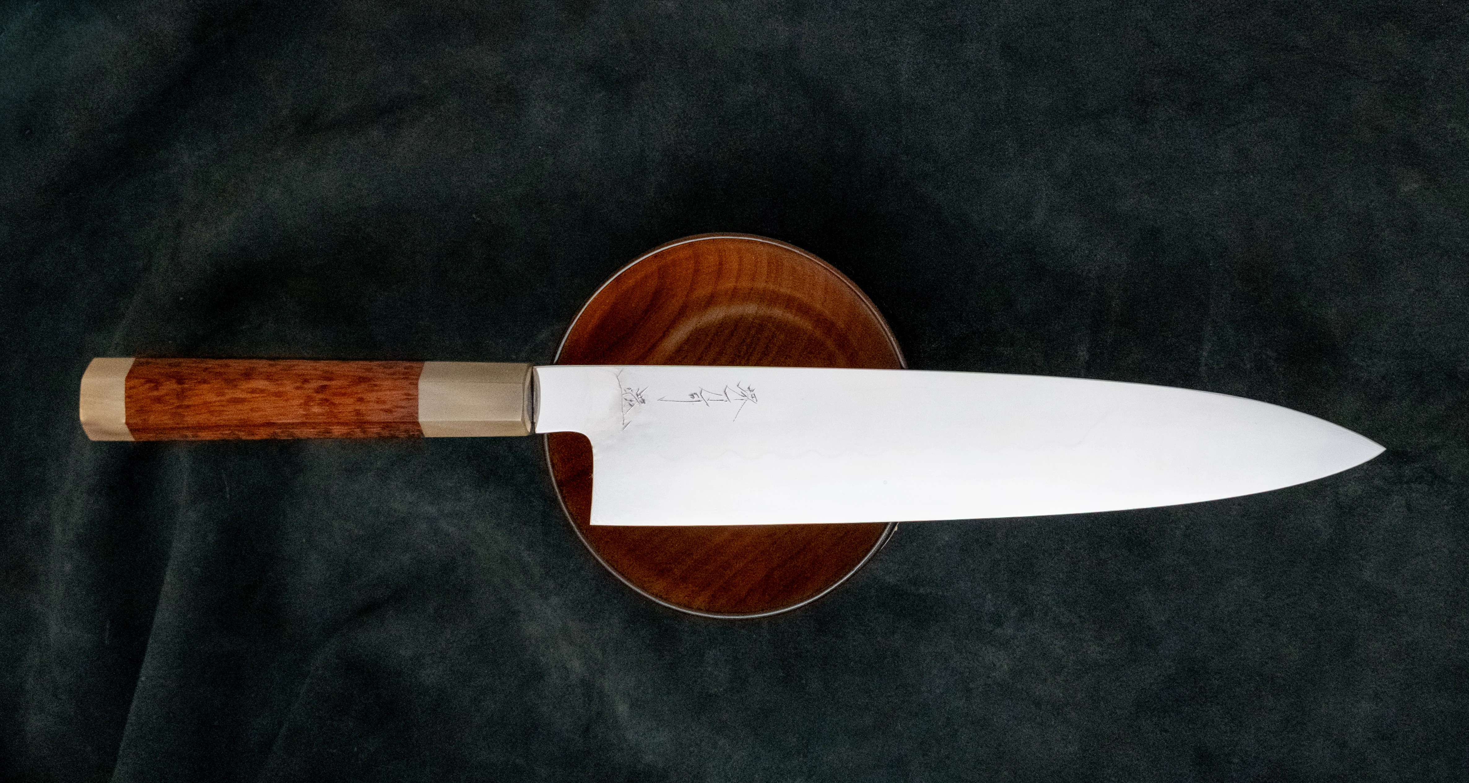 Izumiriki Honyaki Gyuto Shirogami #3 240mm (9.4") - Image 5