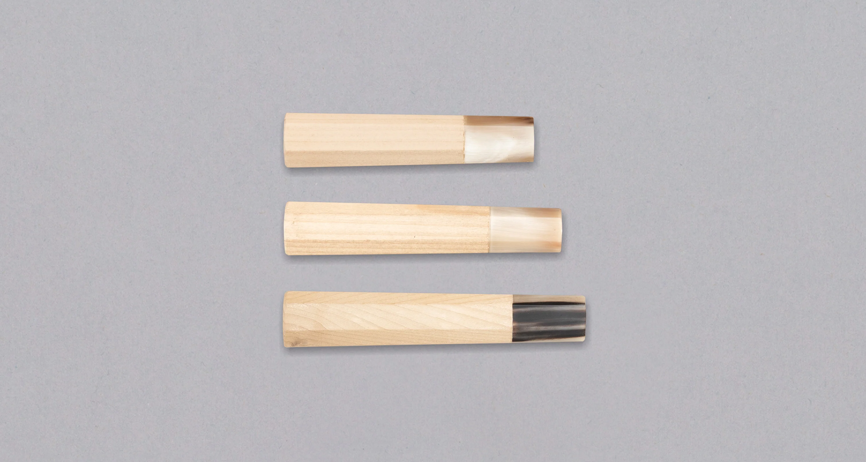 Japanese Handle - Blond Magnolia/Buffalo Horn (octagon)