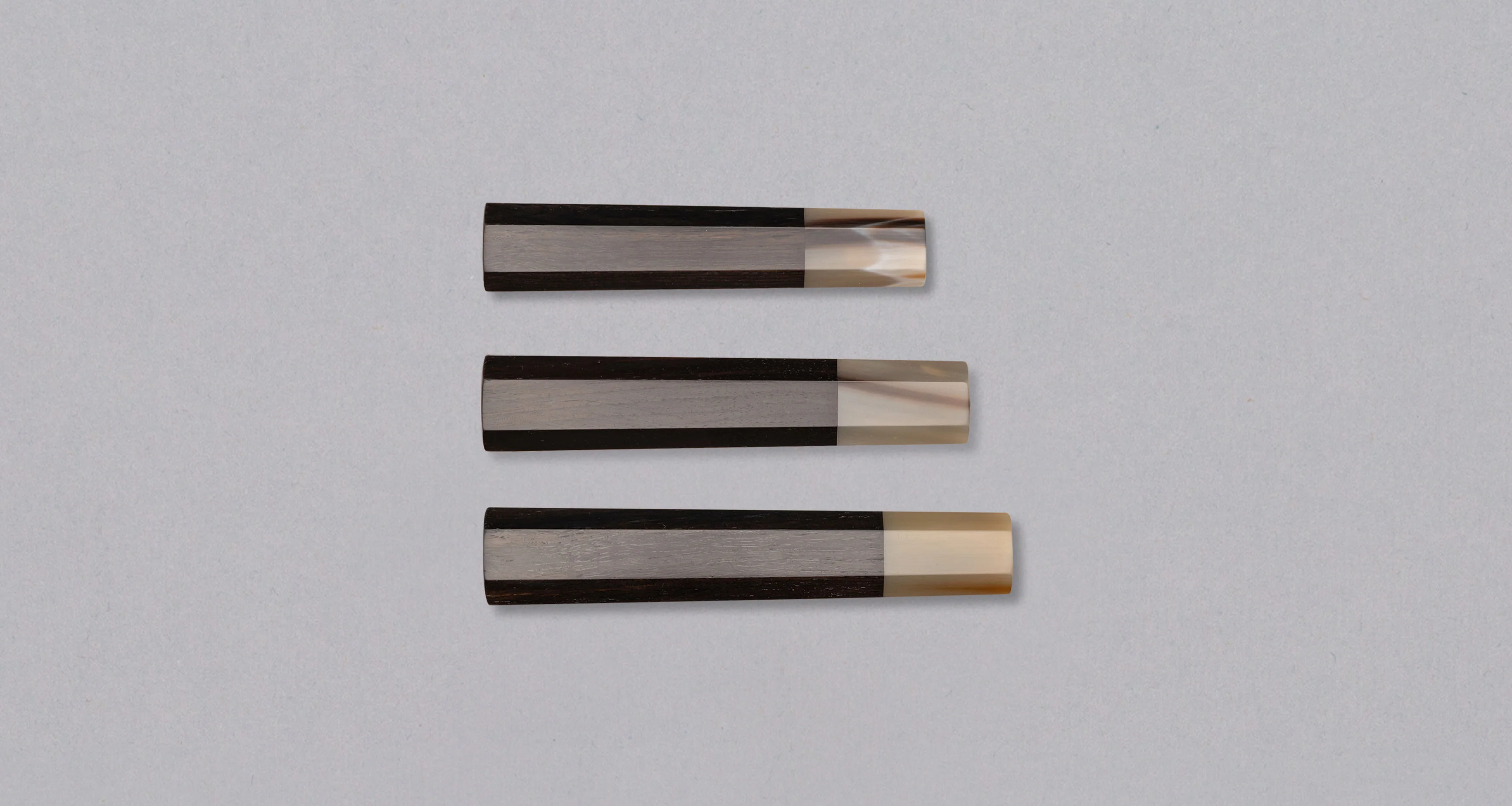 Japanese handle - Ebony / Blond Buffalo [octagonal]