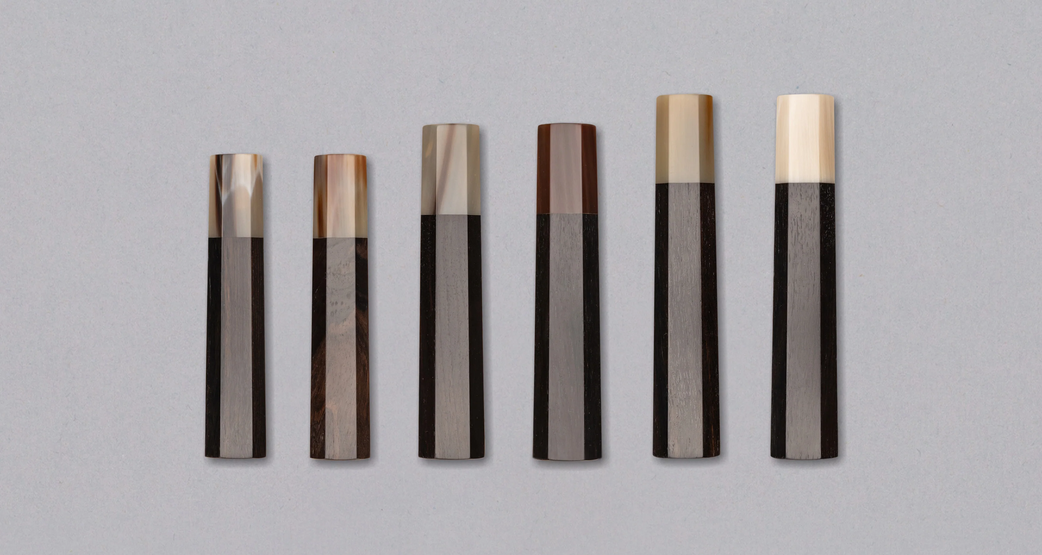 Japanese handle - Ebony / Blond Buffalo [octagonal] - Image 2