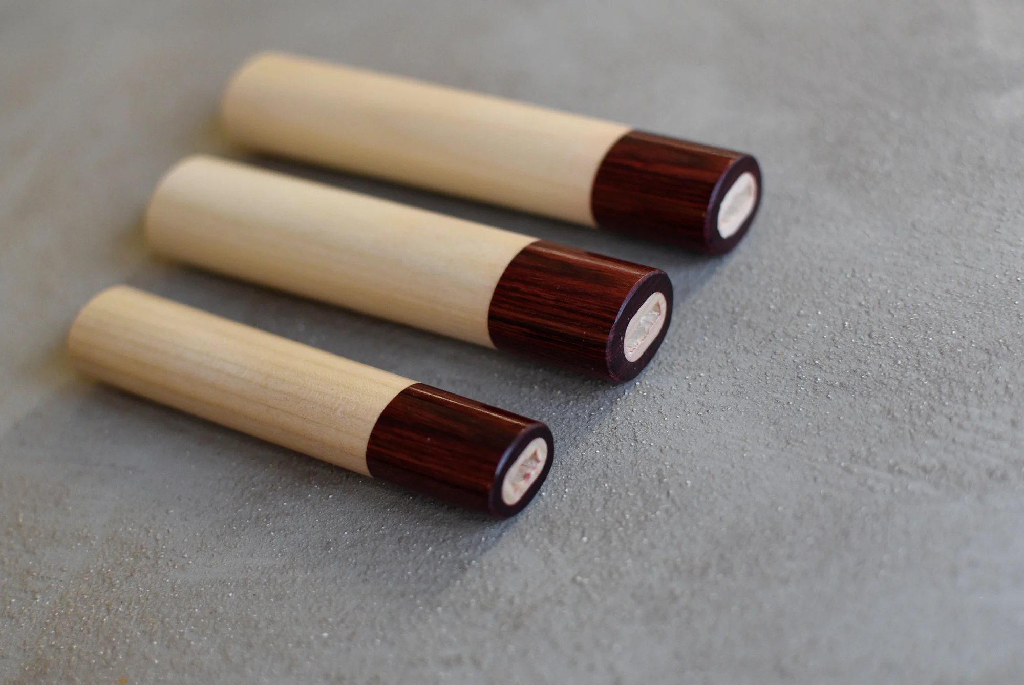 Japanese handle - Red Pakka [oval] - Image 3