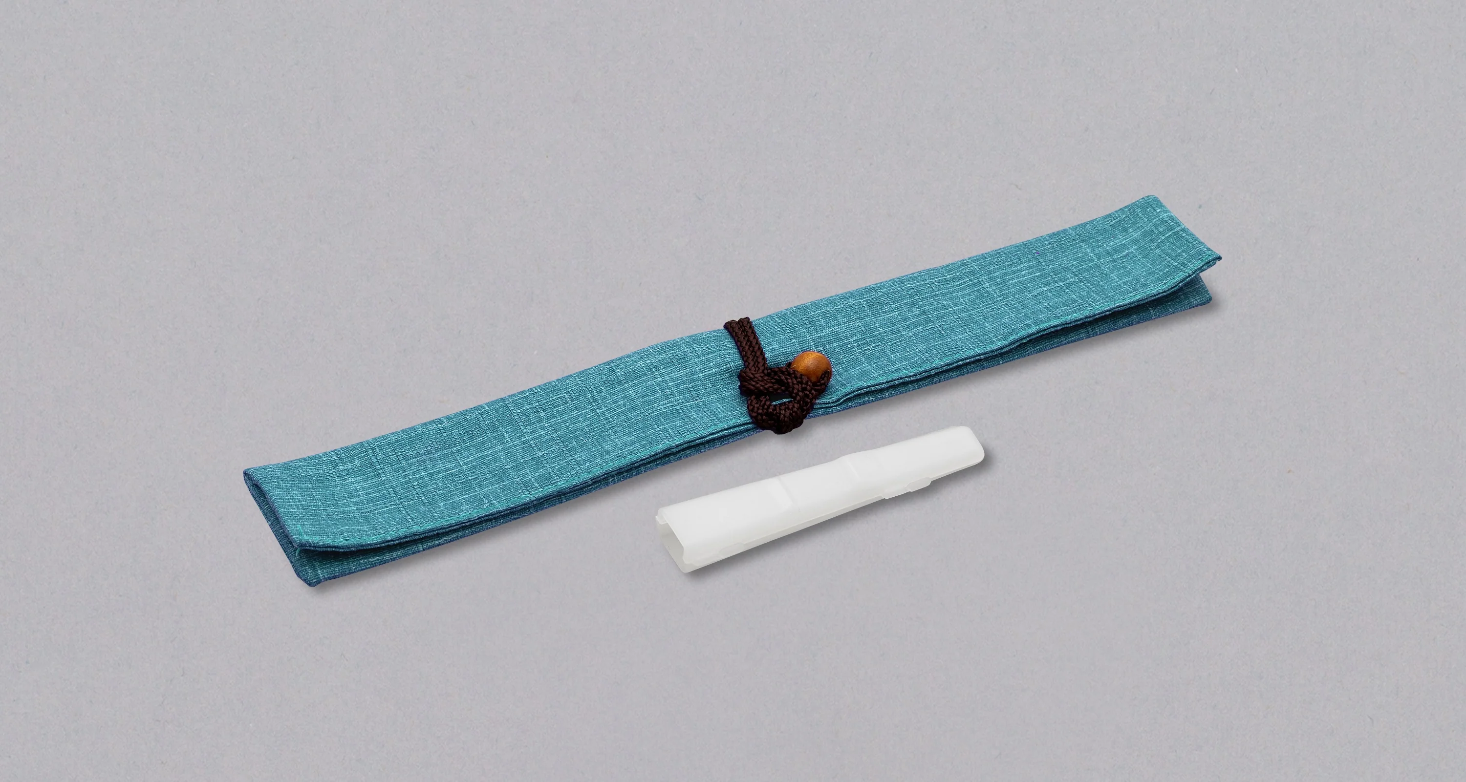 Japanese Traditional Chopstick Bag — Aijiro Light Blue