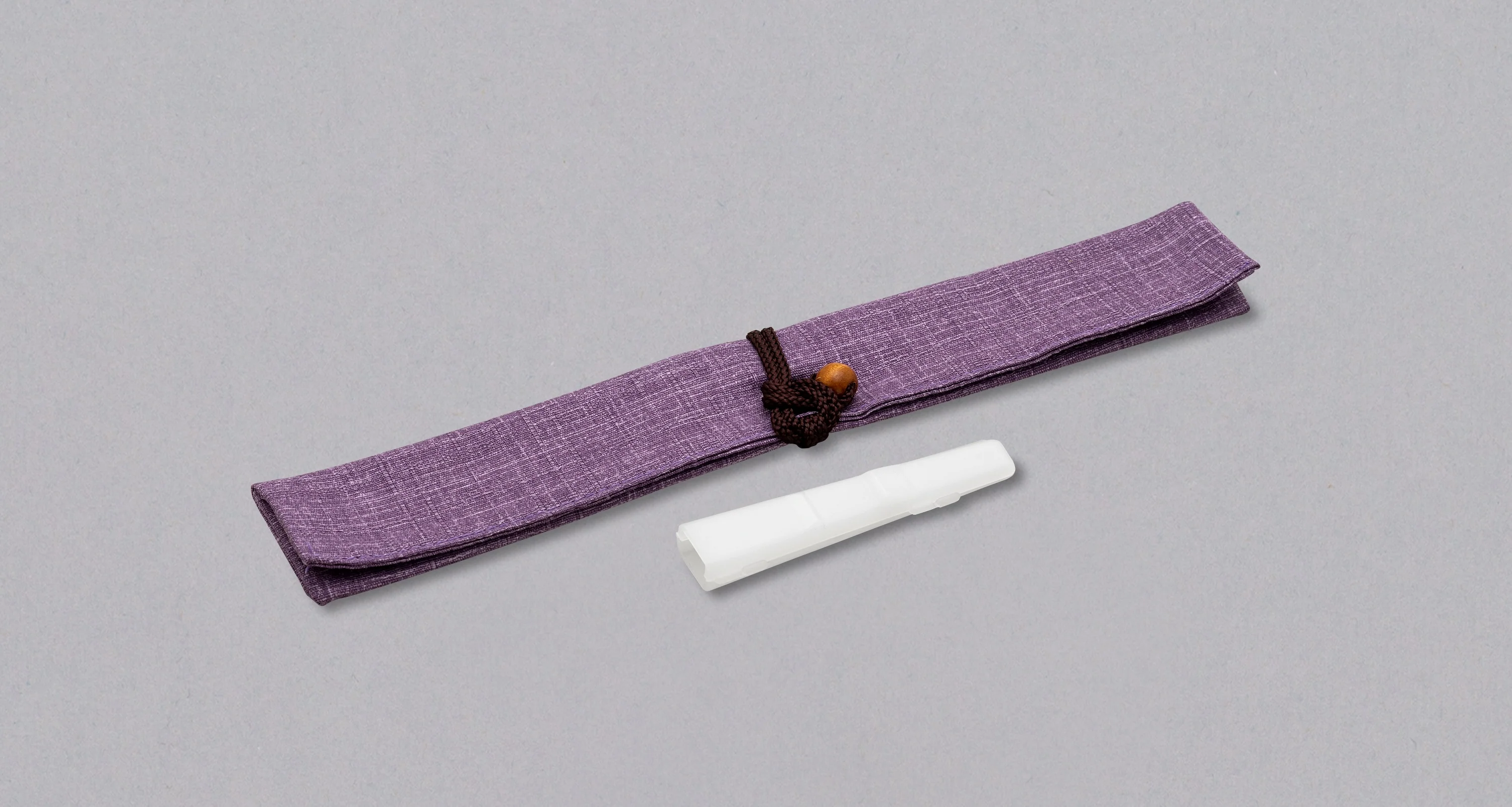 Japanese Traditional Chopstick Bag — Fujiiro Light Purple