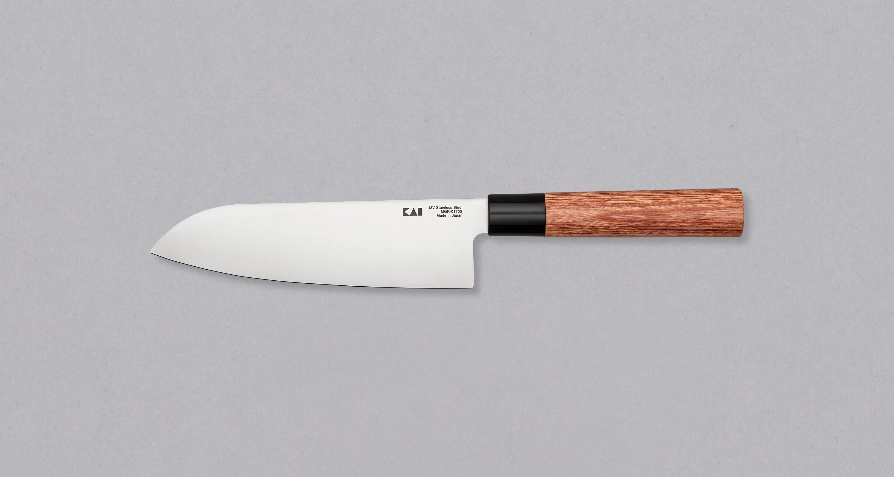 Kai Shun Seki Magoroku Red Wood Santoku 170mm (6.7") - Image 2