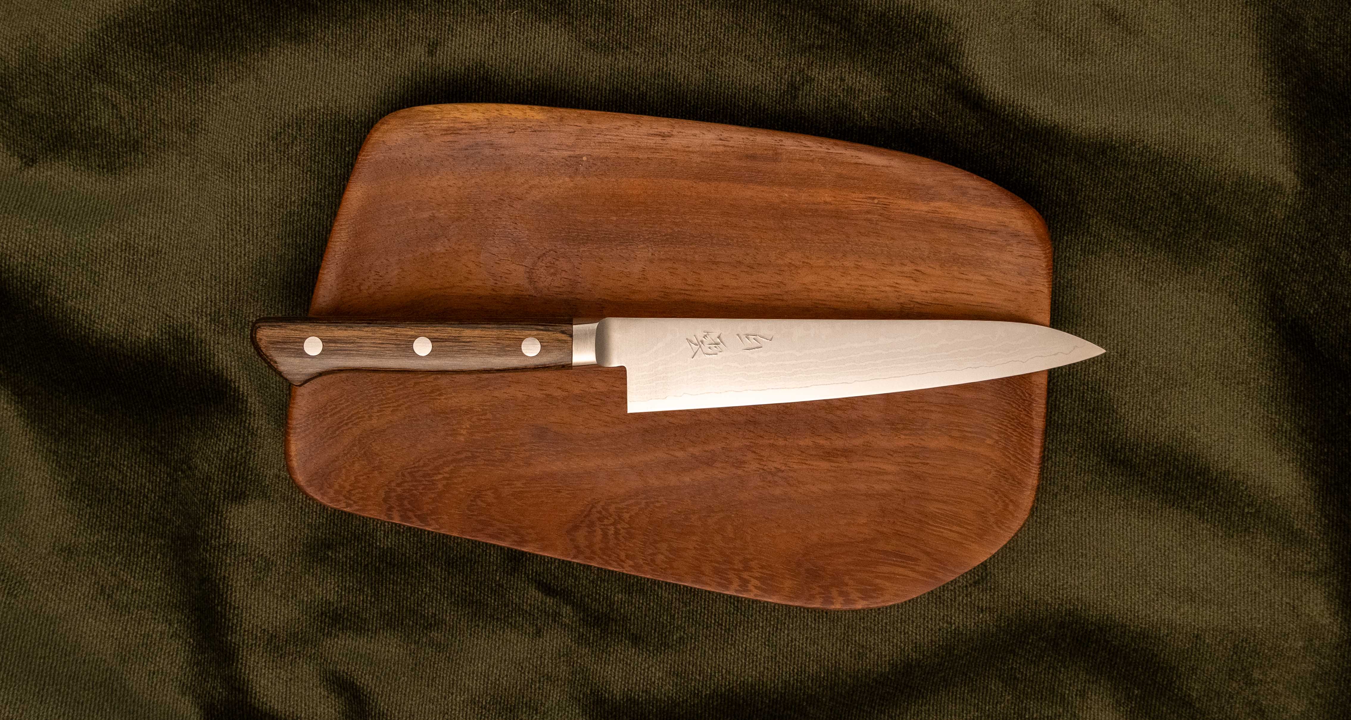 Kajiyamura Hakuun Petty VG-10 Damascus 150mm (5.9") - Image 4