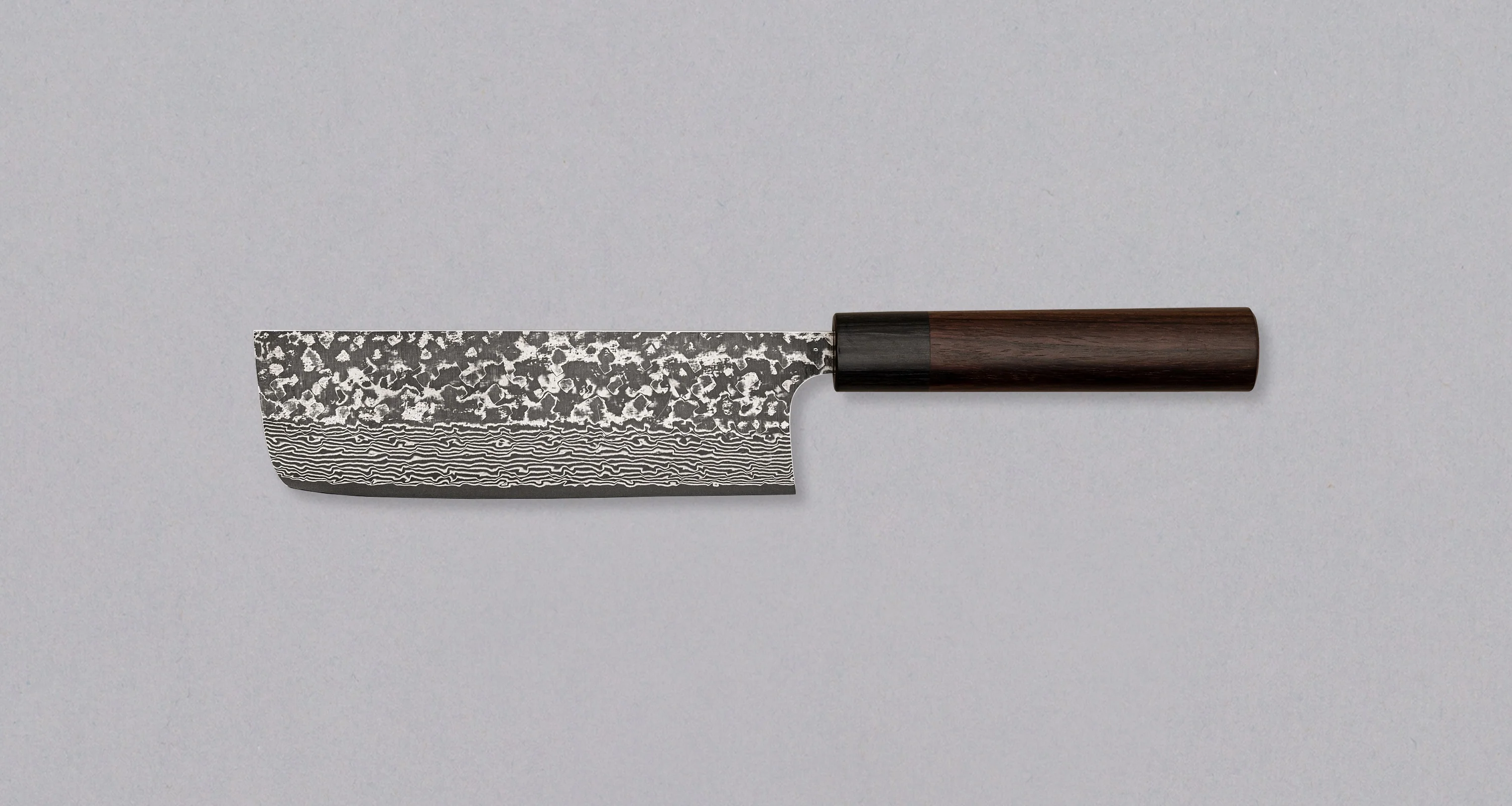 Kato Nakiri VG-10 Nickel Damascus 160mm (6.3") [Rosewood] - Image 2