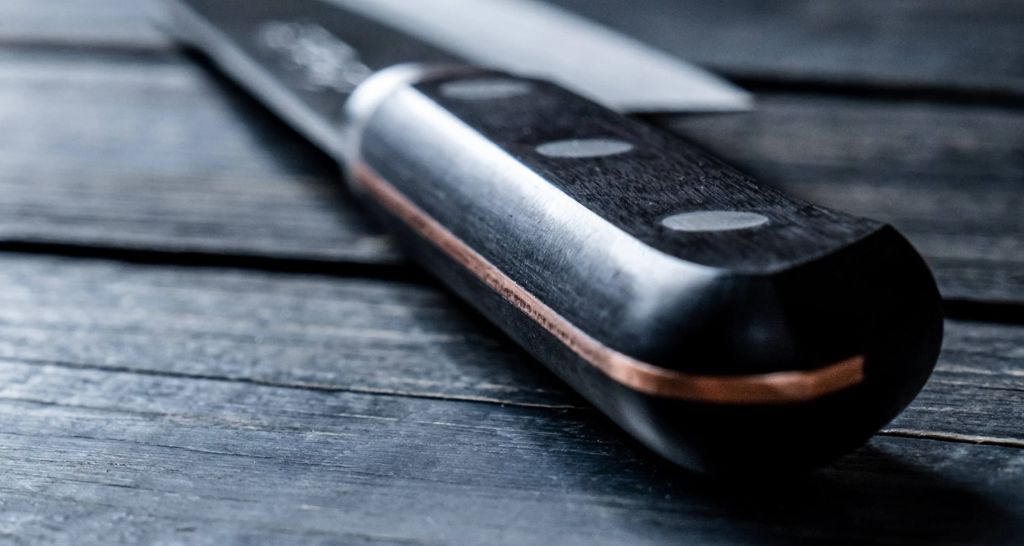 Kawamura Aoki Santoku Black 165mm (6.5") - Image 5