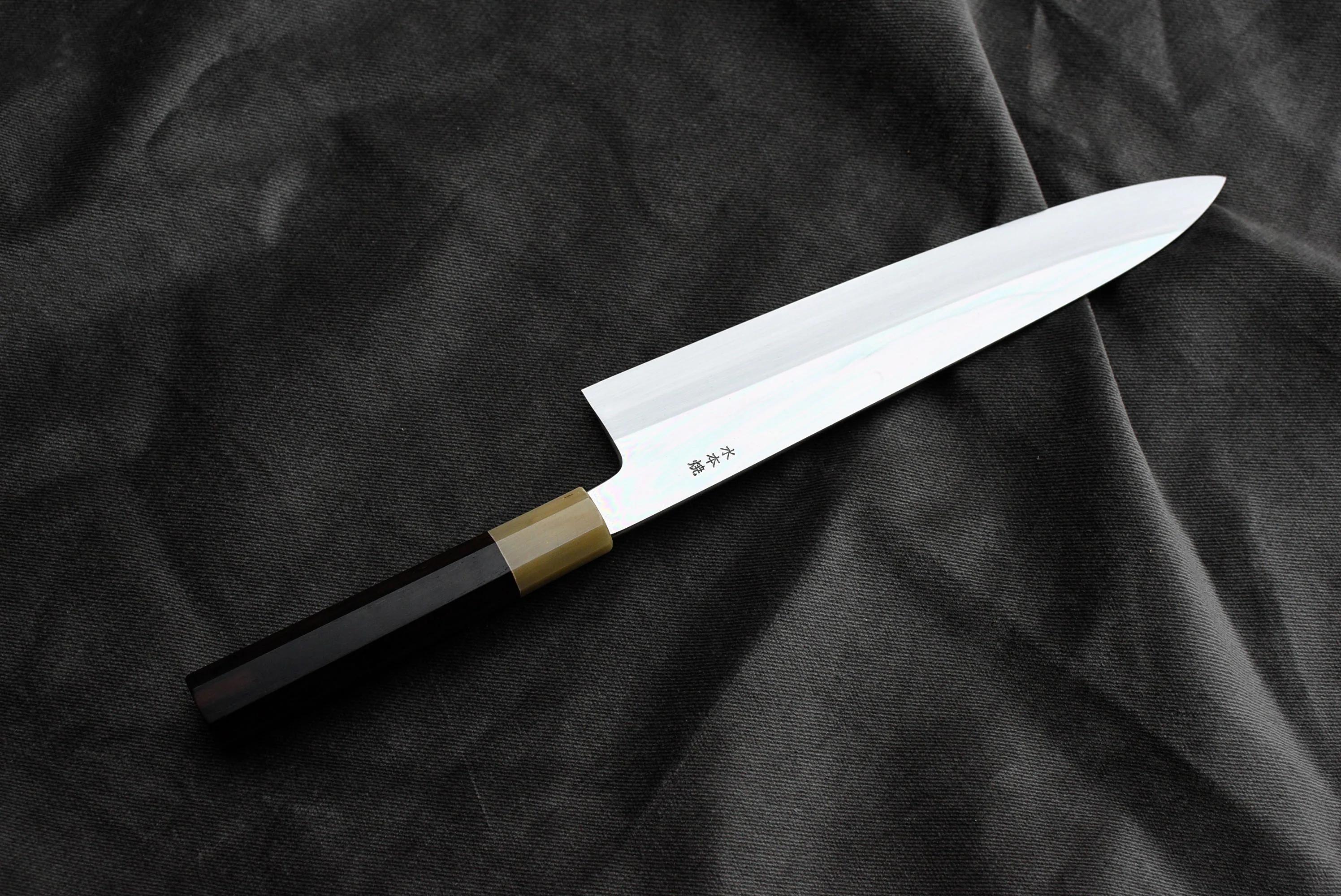 Kawamura Mizu-Honyaki Gyuto Shirogami #2 240mm (9.5") - Image 10