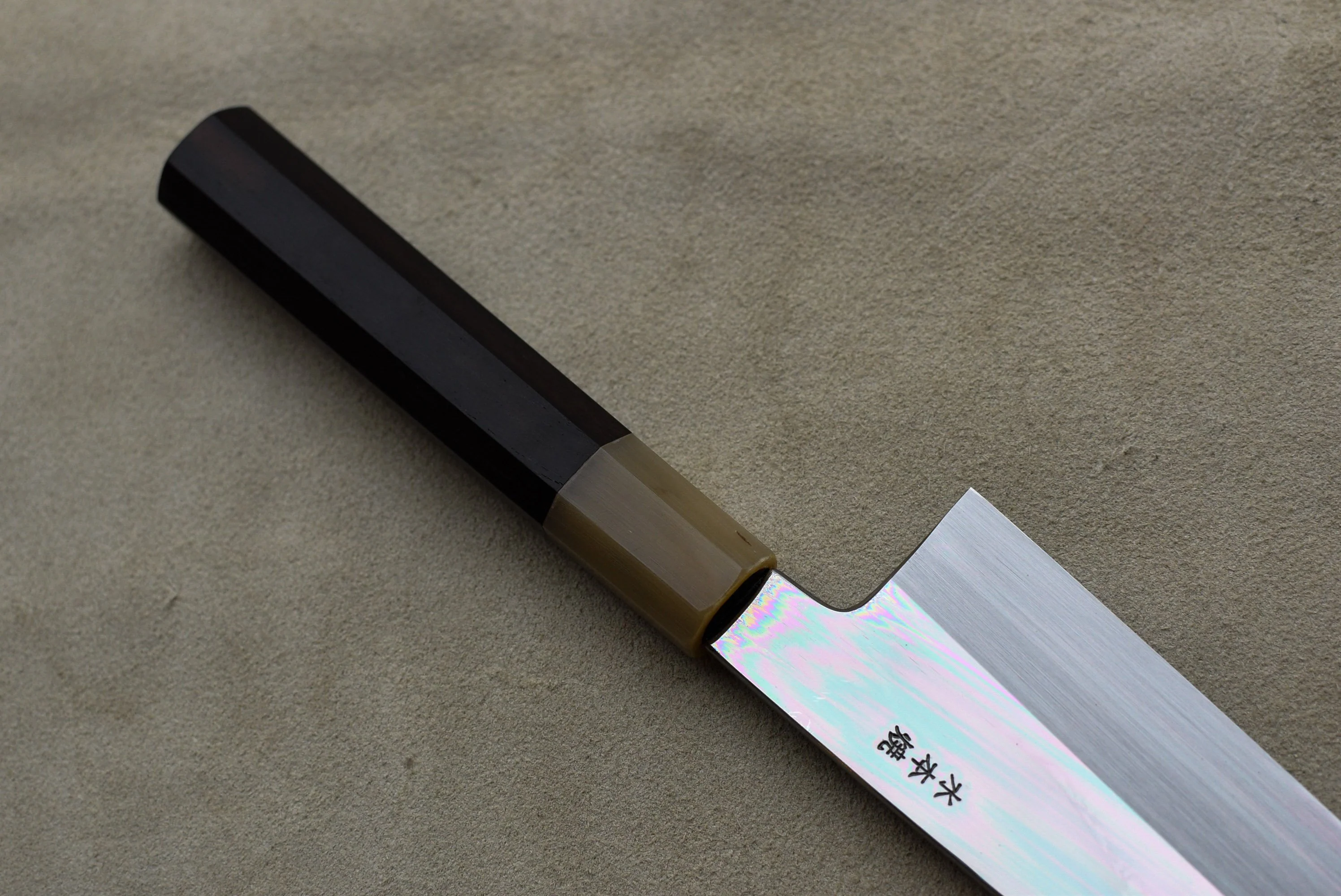 Kawamura Mizu-Honyaki Gyuto Shirogami #2 240mm (9.5") - Image 11
