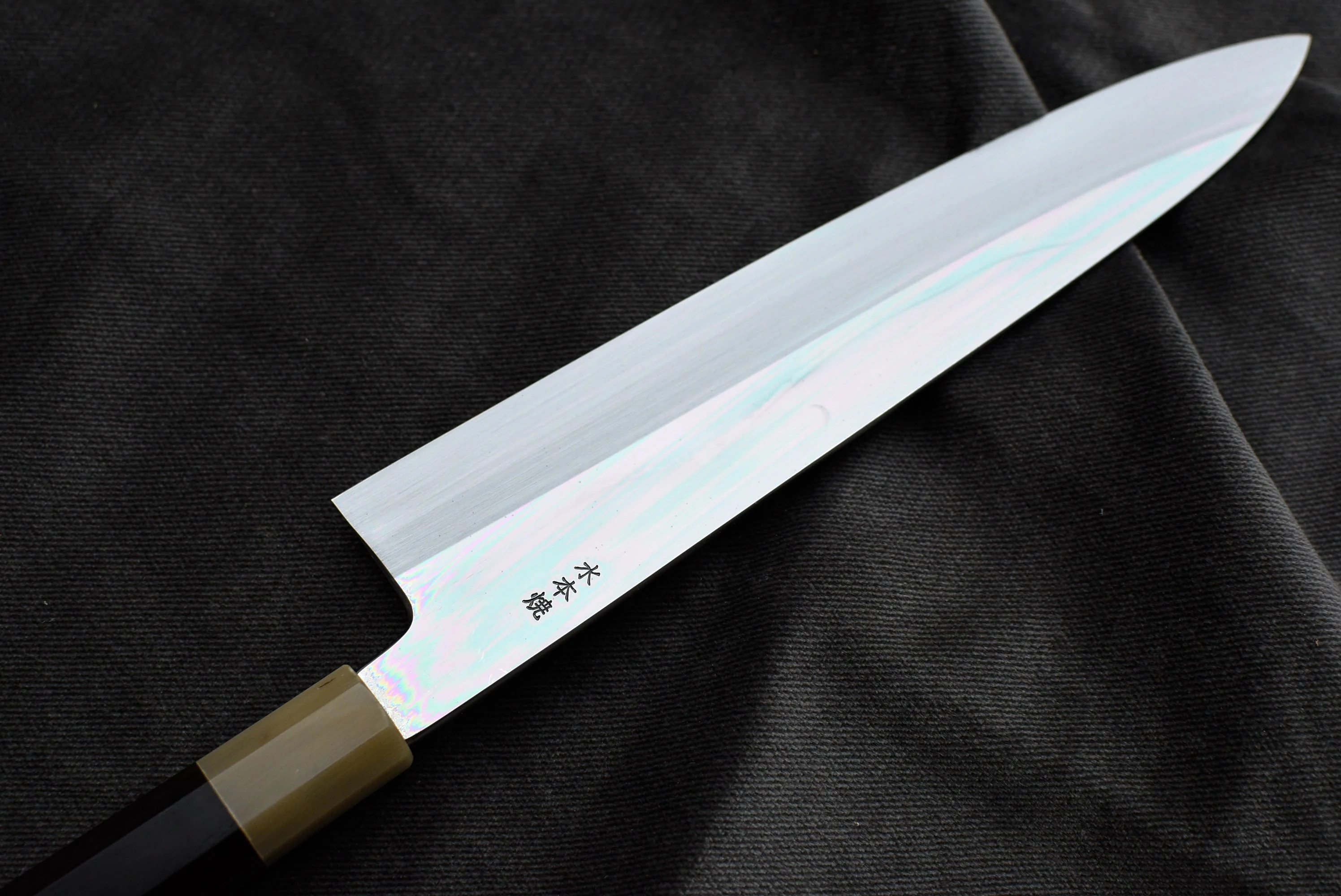Kawamura Mizu-Honyaki Gyuto Shirogami #2 240mm (9.5") - Image 9