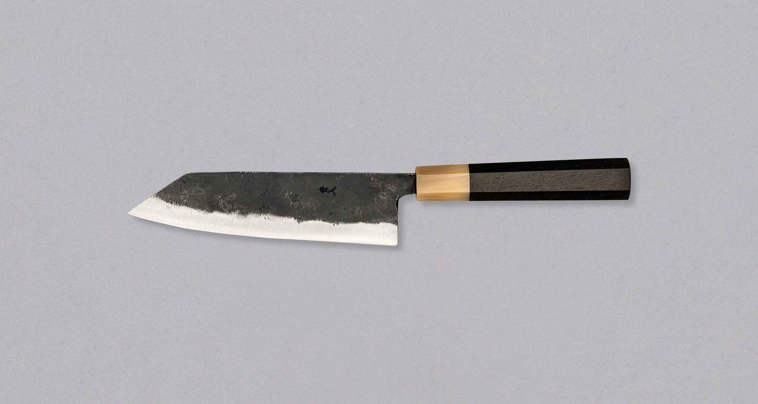 Kurogane Bunka Aogami #2 Kuro-uchi Ebony Blond Buffalo 165mm (6.5") - Image 2