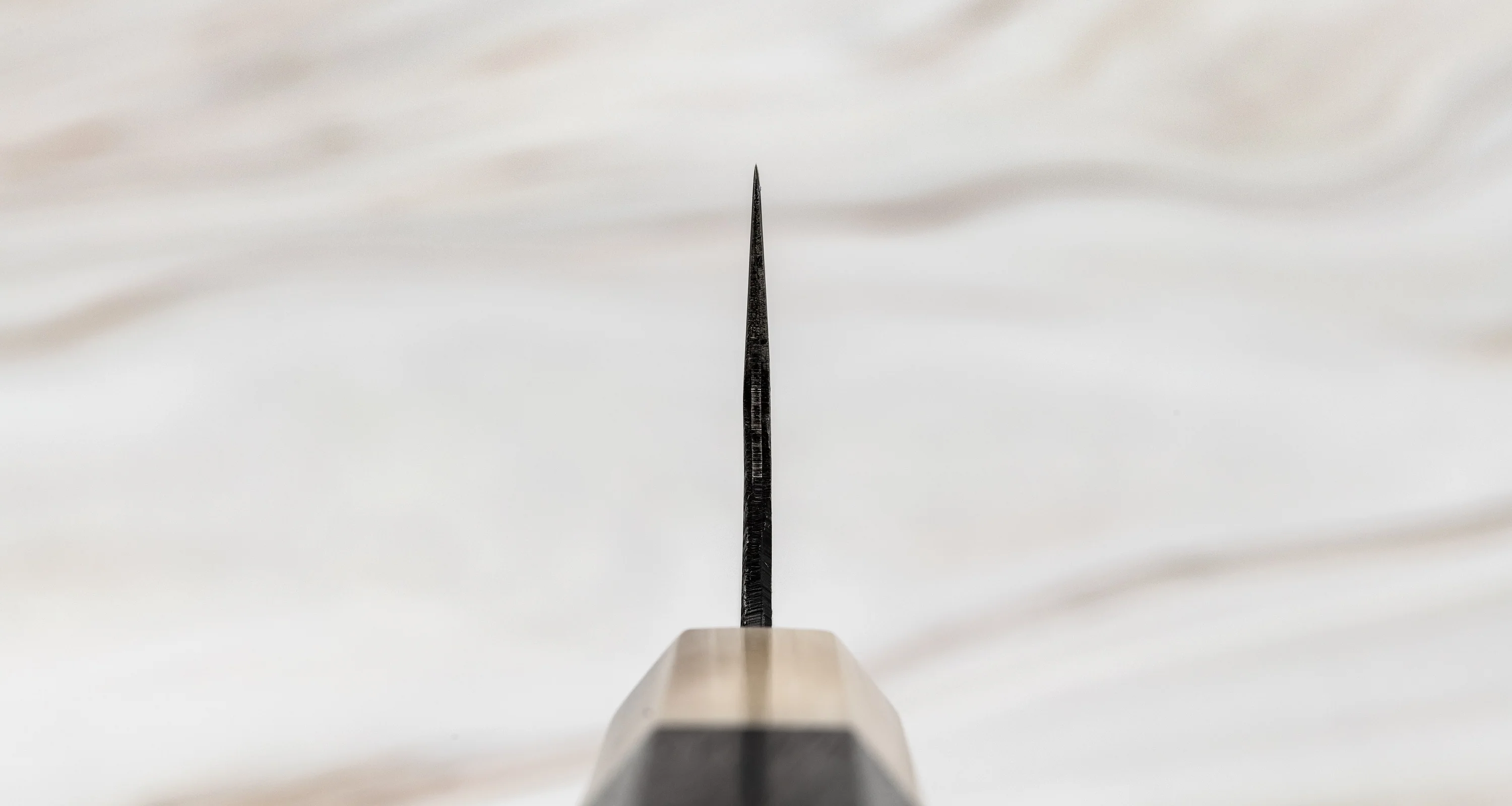 Kurogane Bunka Aogami #2 Kuro-uchi Ebony Blond Buffalo 165mm (6.5") - Image 3