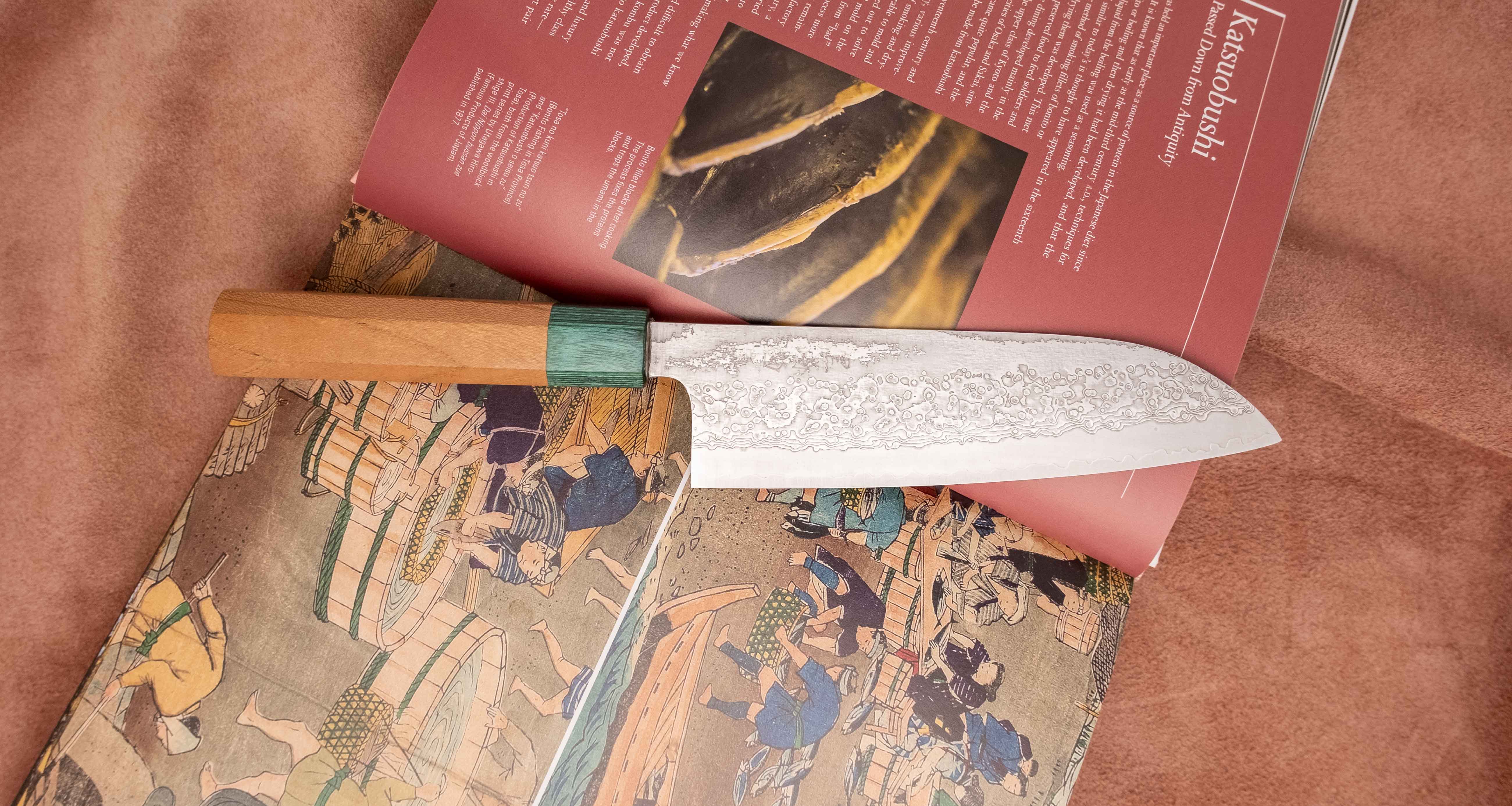 Makoto Kurosaki Santoku VG-10 Kodama Keyaki 165mm (6.5") - Image 4
