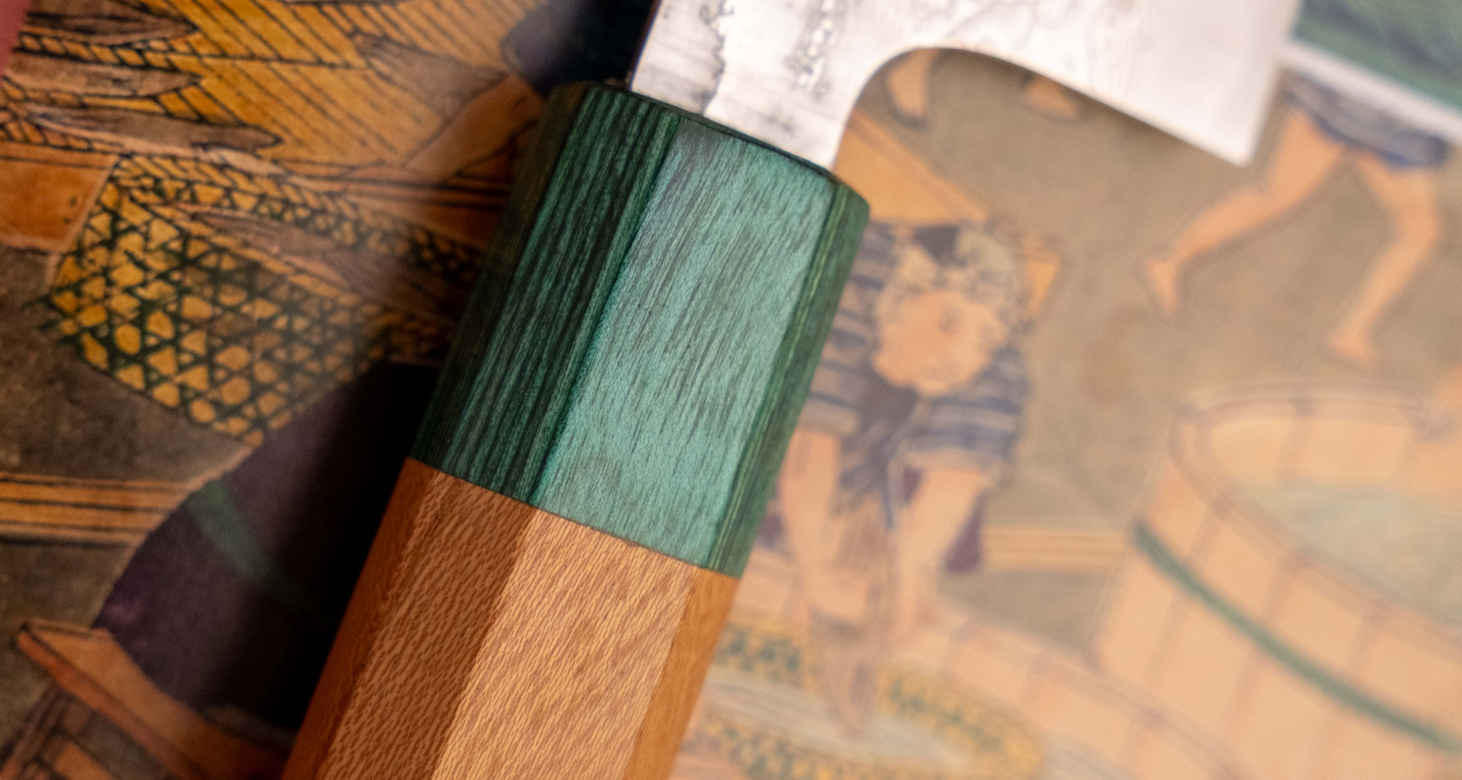 Makoto Kurosaki Santoku VG-10 Kodama Keyaki 165mm (6.5") - Image 7