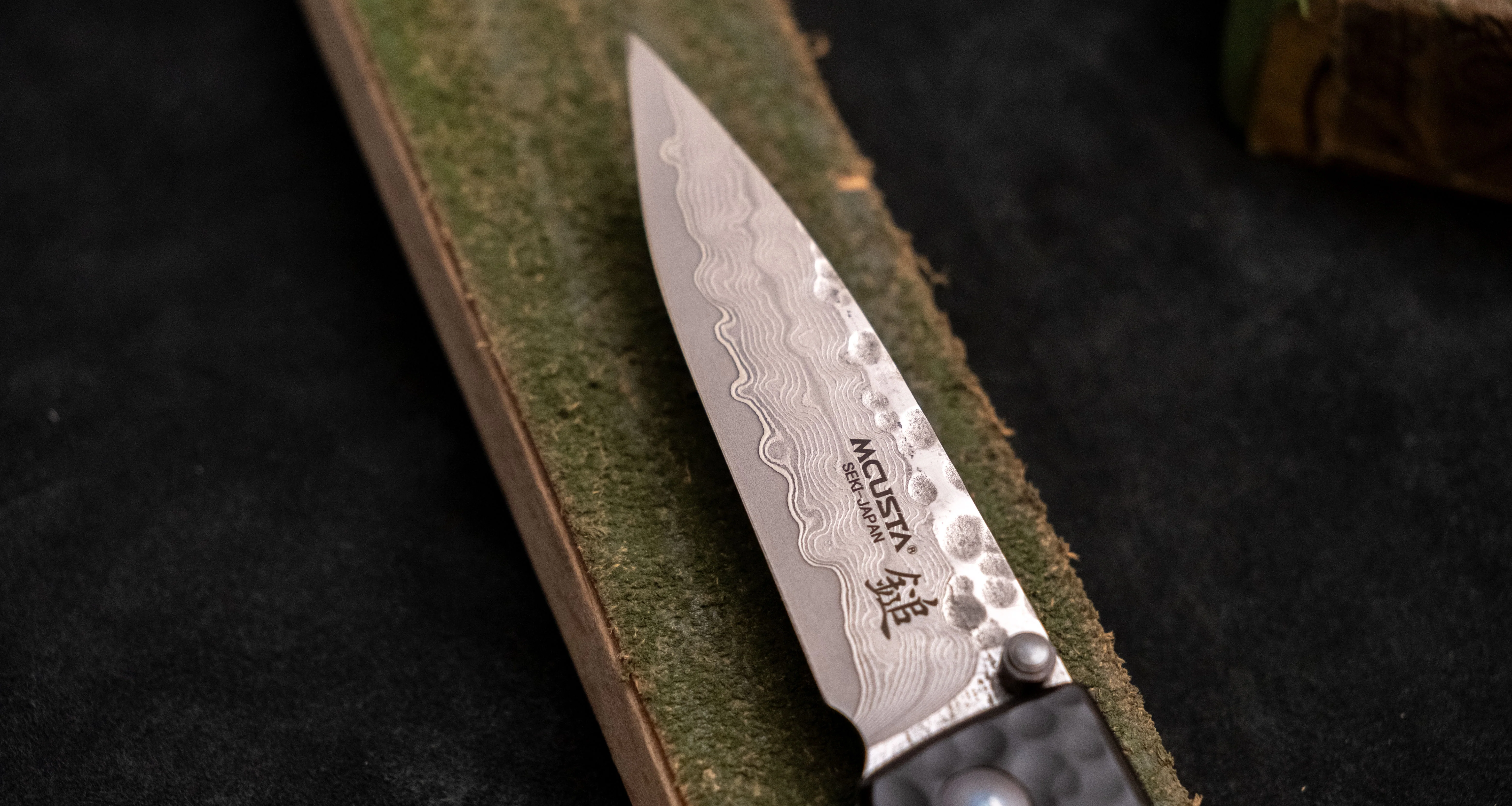 Mcusta Forge Shadow Damascus Pocket Knife [MC-0114BD] - Image 6