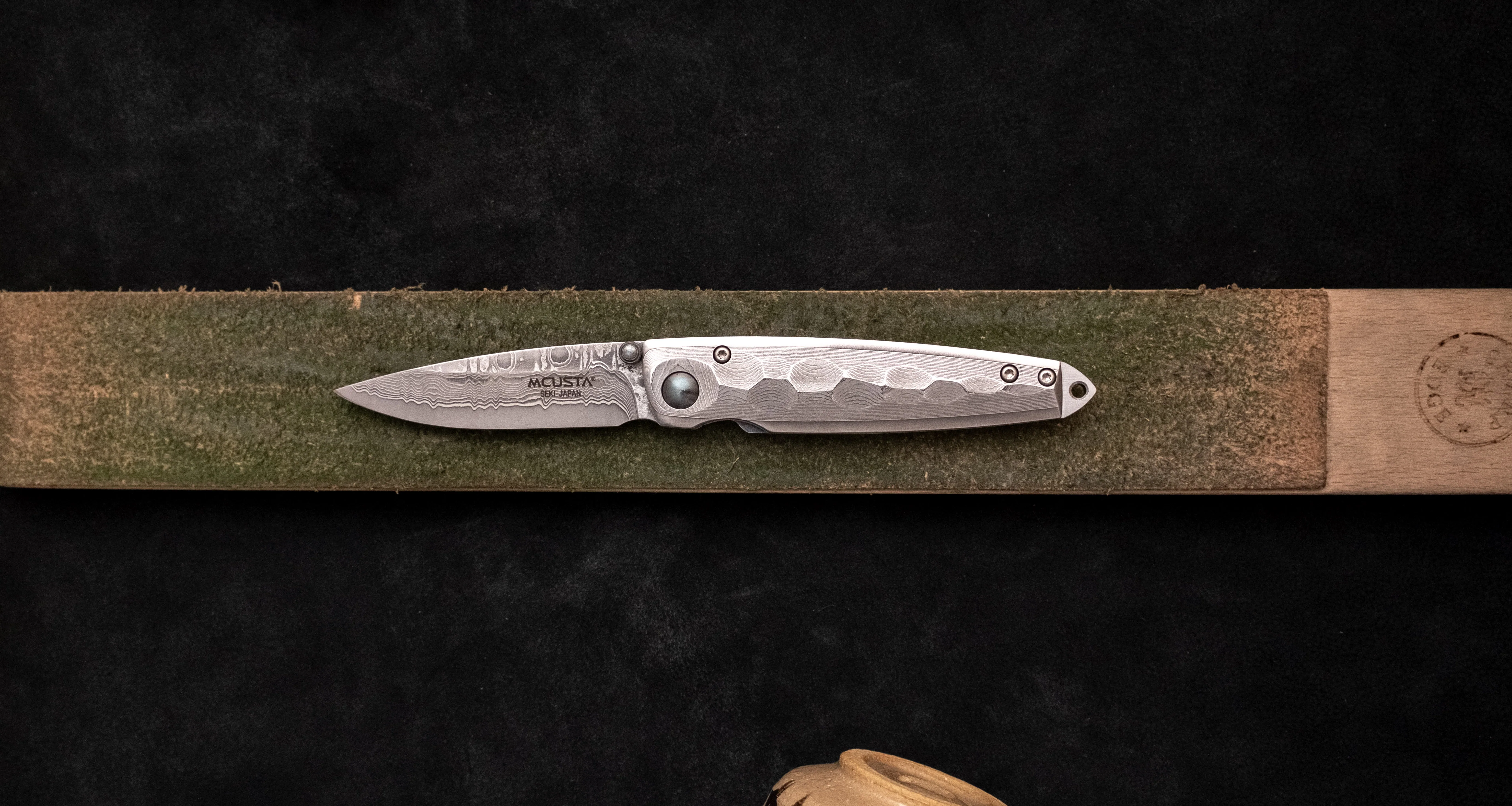 Mcusta Manual Tsuchi Damascus Pocket Knife [MC-0034D] - Image 5