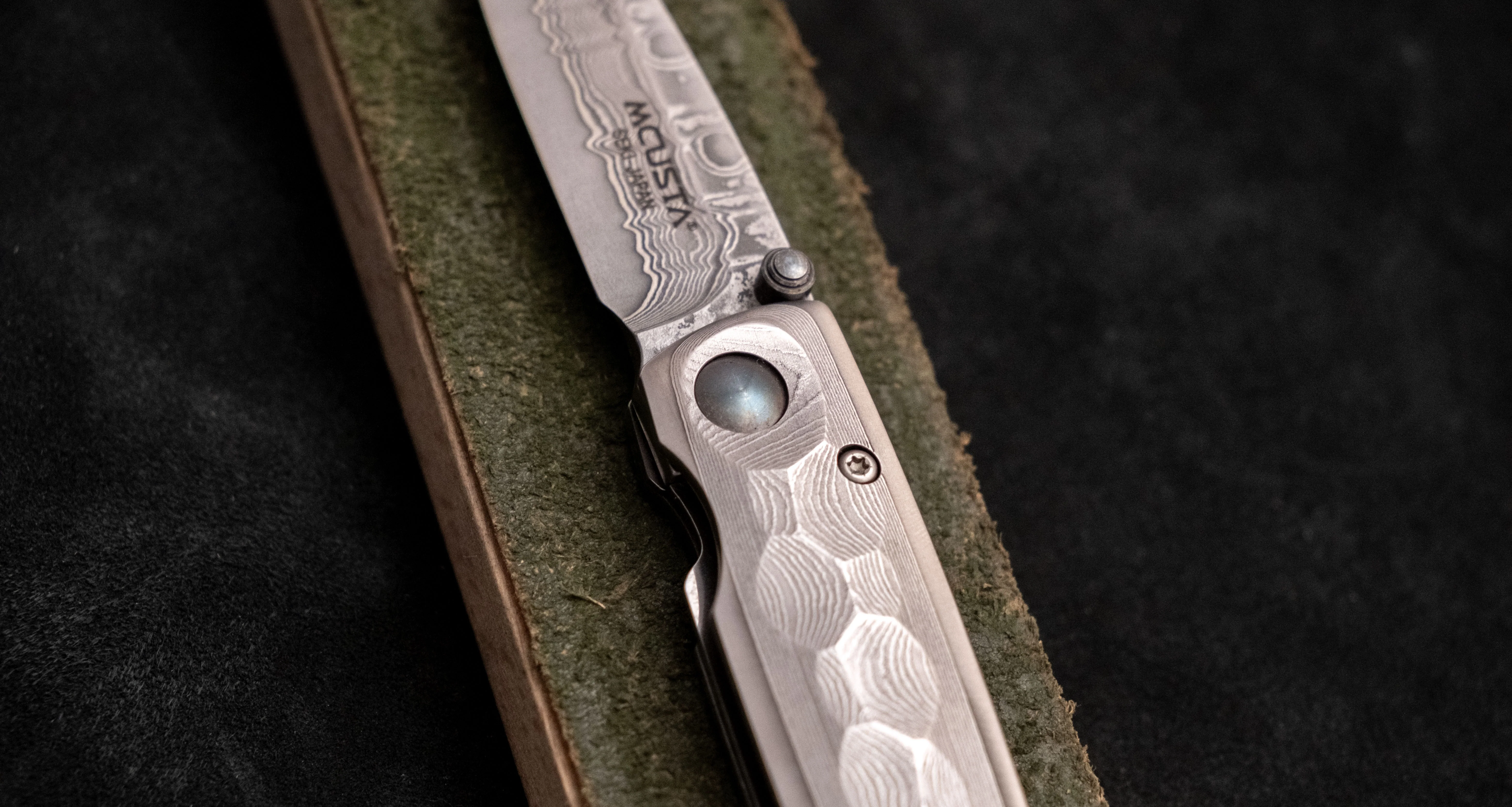 Mcusta Manual Tsuchi Damascus Pocket Knife [MC-0034D] - Image 6