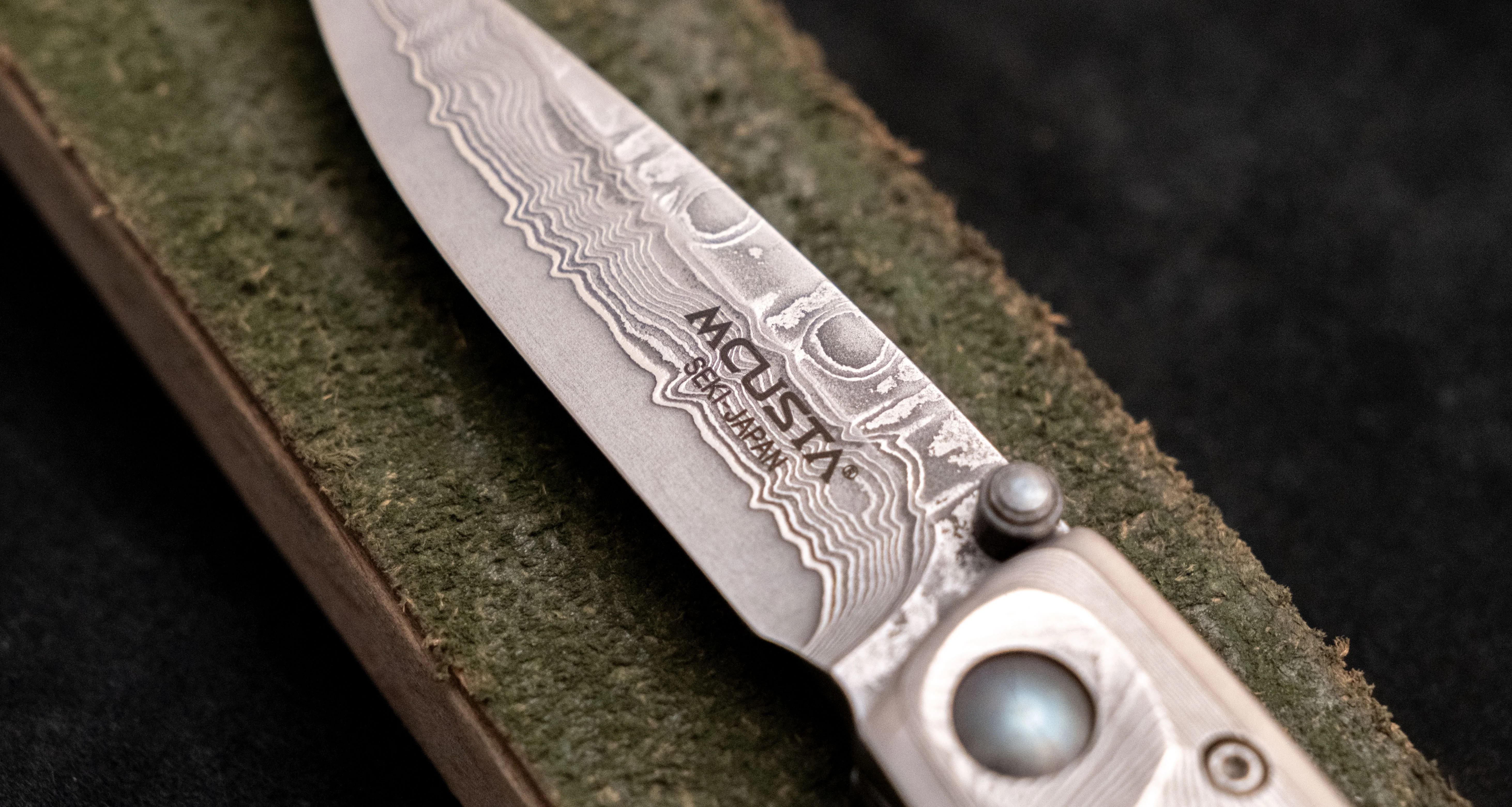 Mcusta Manual Tsuchi Damascus Pocket Knife [MC-0034D] - Image 7