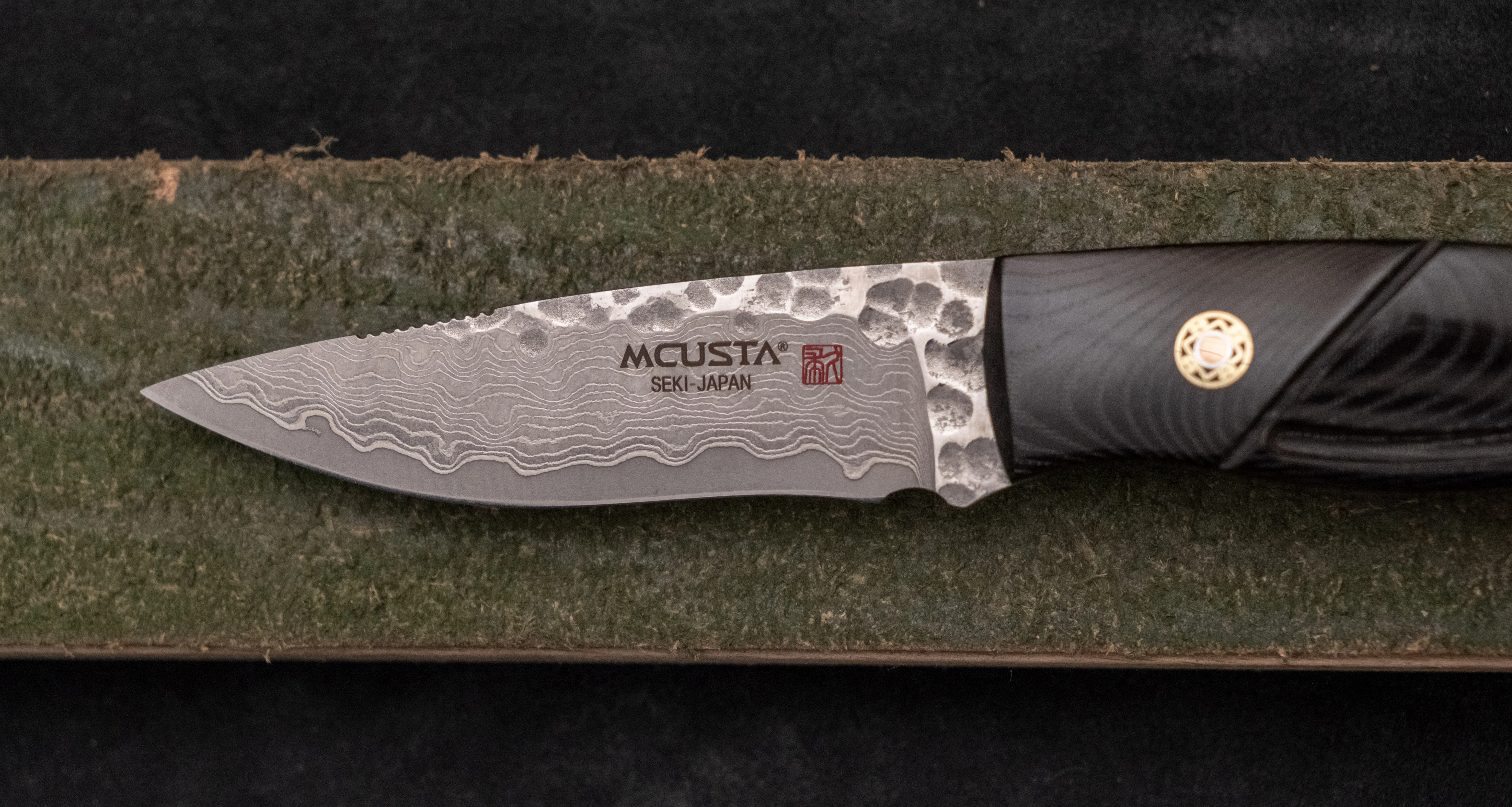 Mcusta Mike Irie Sport 100 Damascus VG-10 Black Micarta Fixed Blade [MC-0232DB] - Image 6