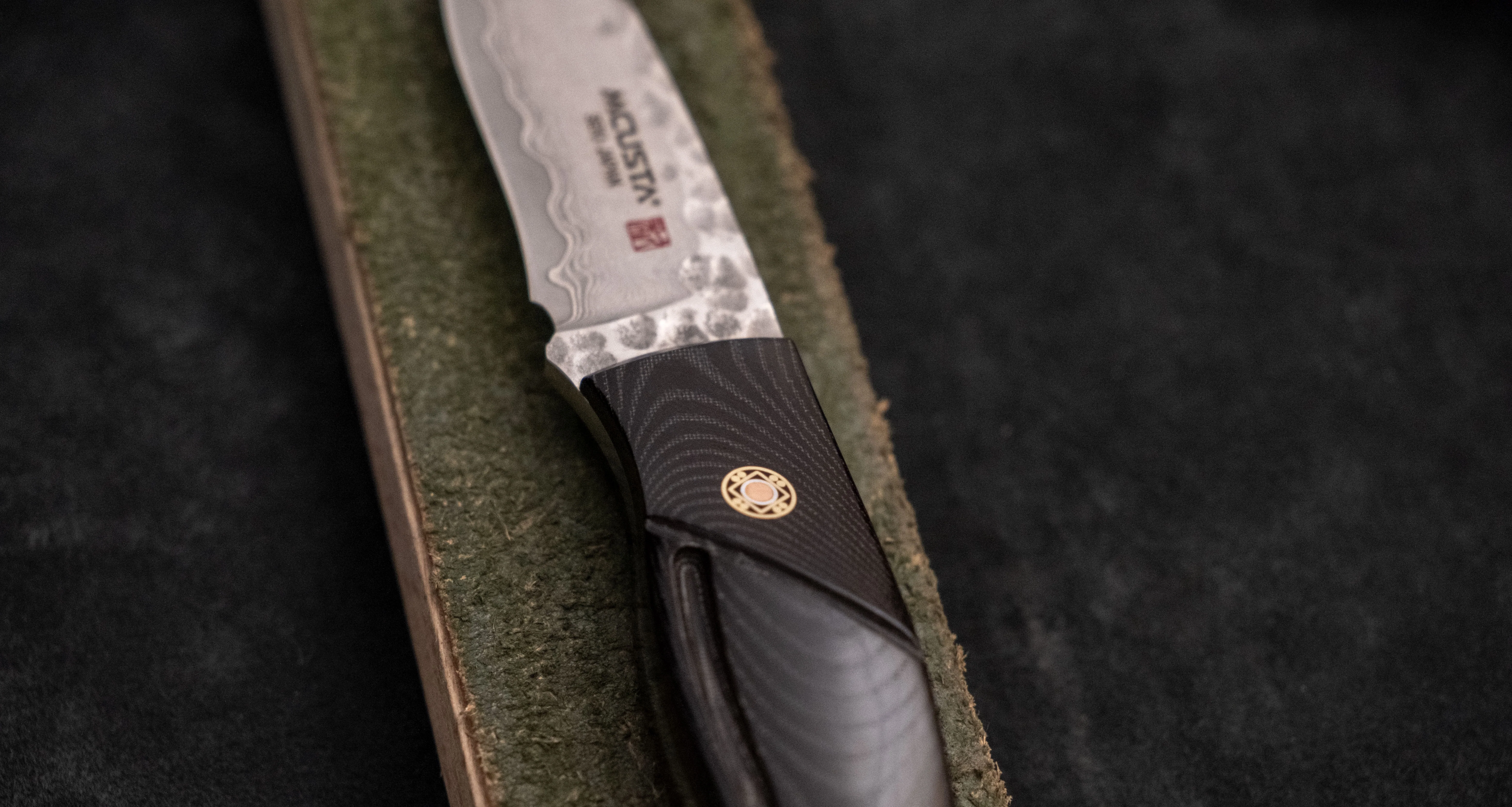 Mcusta Mike Irie Sport 100 Damascus VG-10 Black Micarta Fixed Blade [MC-0232DB] - Image 7