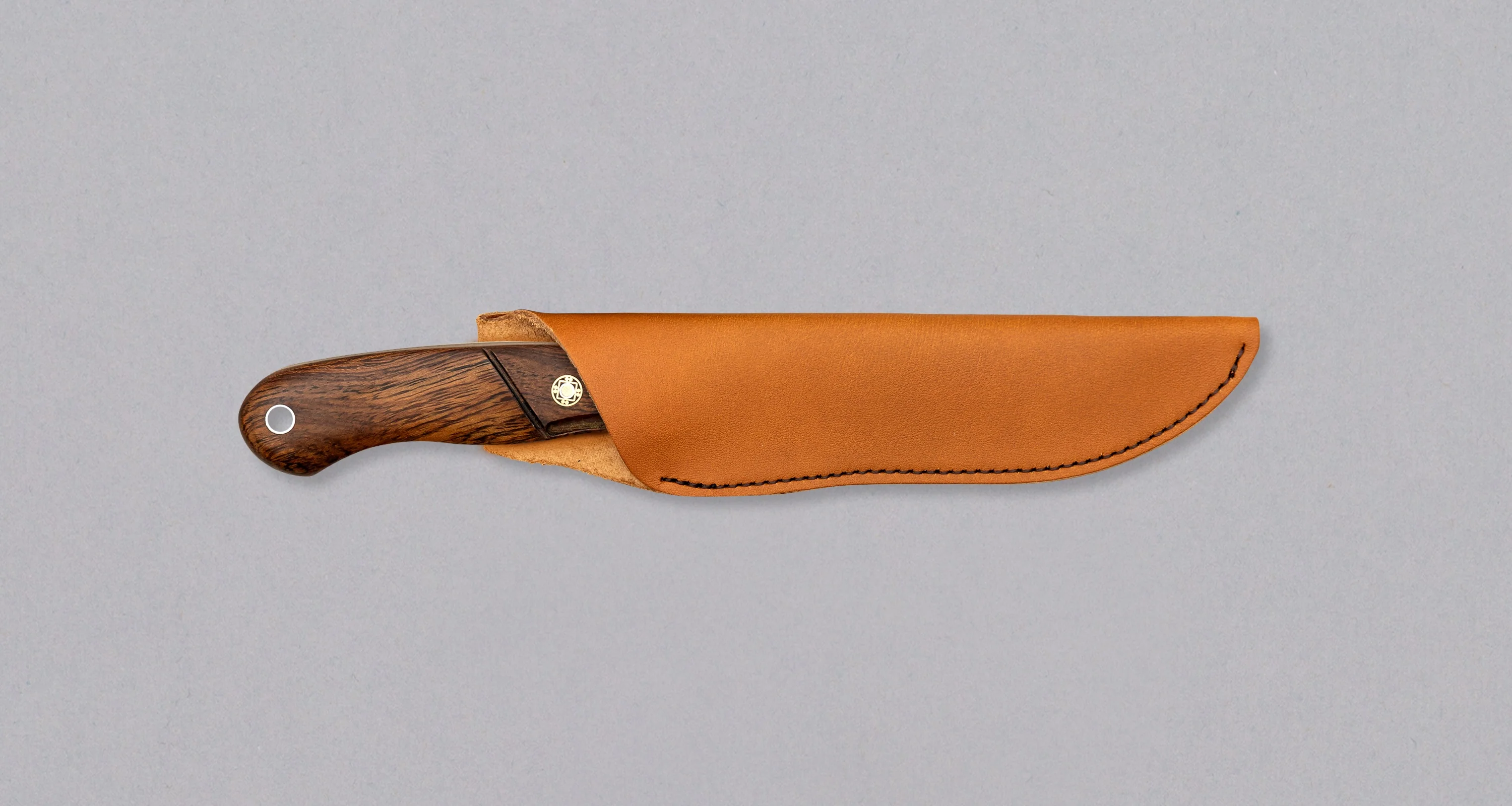 Mcusta Mike Irie Sport 100 Damascus VG-10 Core Ironwood Fixed Blade [MC-0231DI] - Image 3