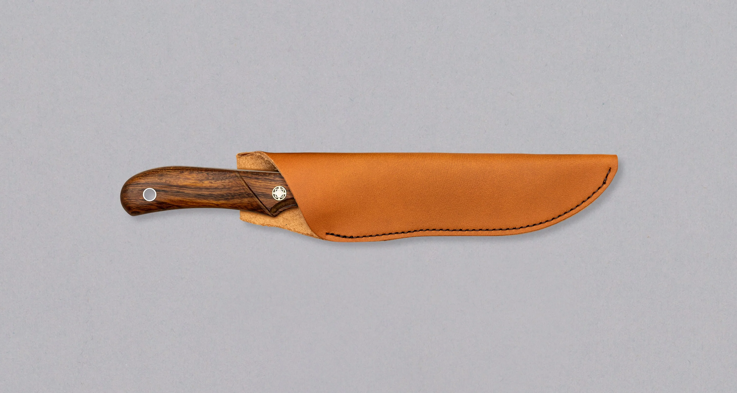Mcusta Mike Irie Sport 300 Damascus VG-10 Core Ironwood Fixed Blade [MC-233DI] - Image 3