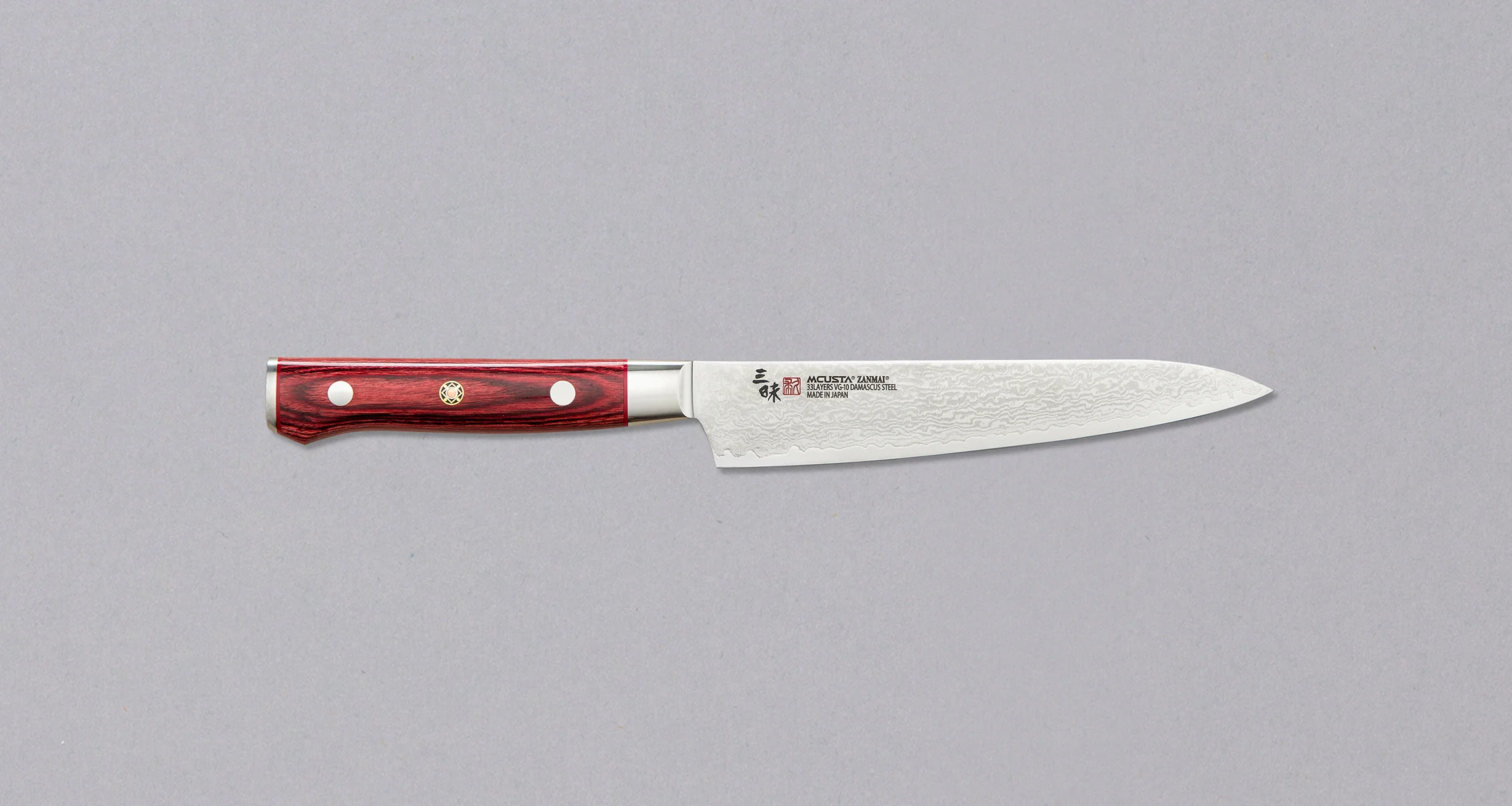 Mcusta Petty Damascus Flame 150mm (5.9")
