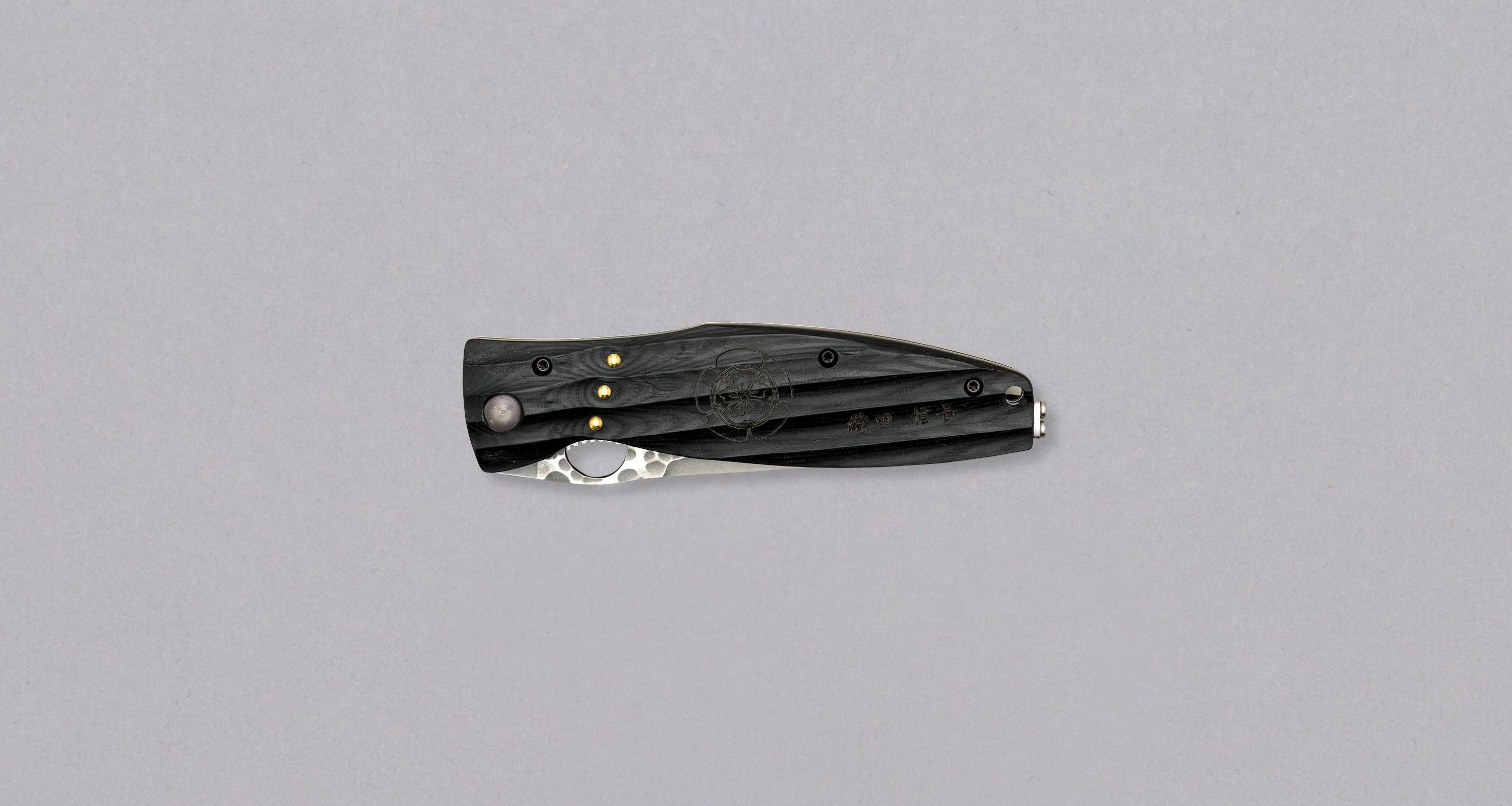 Mcusta Sengoku Oda Nobunaga Micarta Pocket Knife [MC-0181G] - Image 3