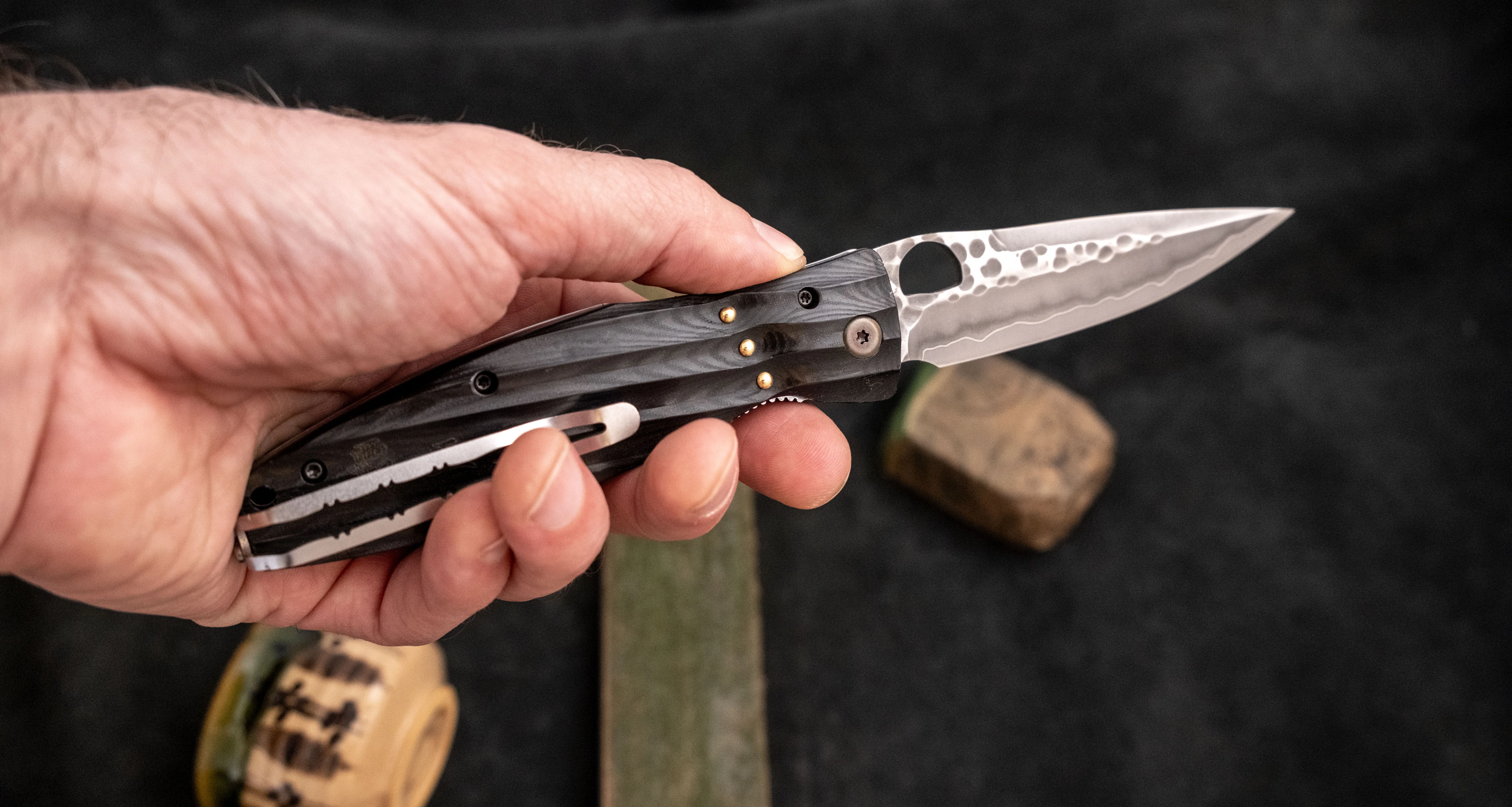 Mcusta Sengoku Oda Nobunaga Micarta Pocket Knife [MC-0181G] - Image 6